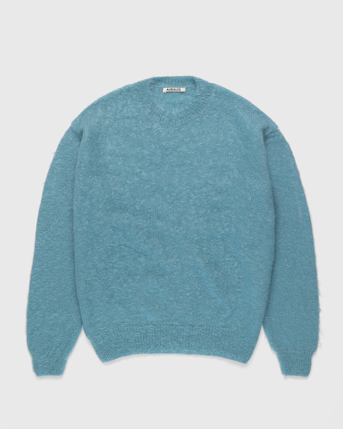Auralee – Ultra-Soft Mohair Knit Blue - Knitwear - Blue - Image 1