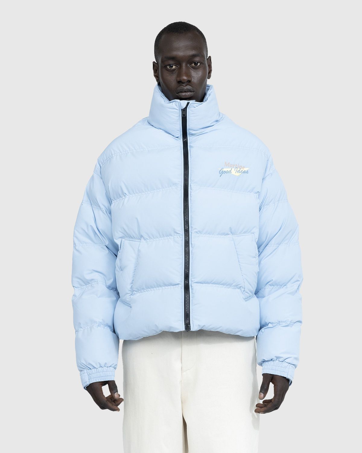 Martine Rose – Doll Puffer Jacket Icy Blue | Highsnobiety Shop