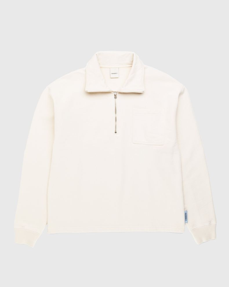 Fleece Quarter Zip Off-White