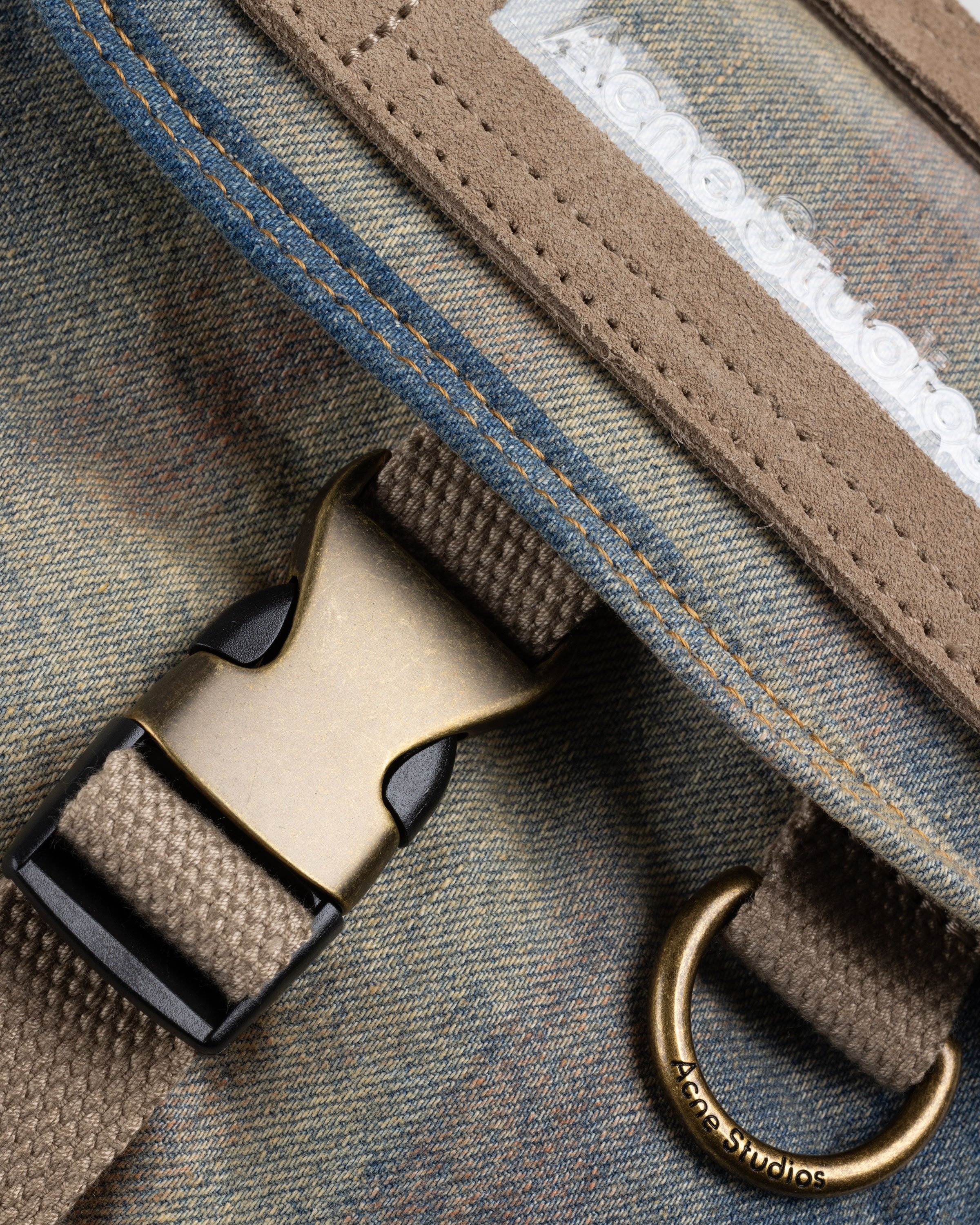 Acne Studios – Mini Messenger Bag Light Blue/Beige - Bags - Multi - Image 3