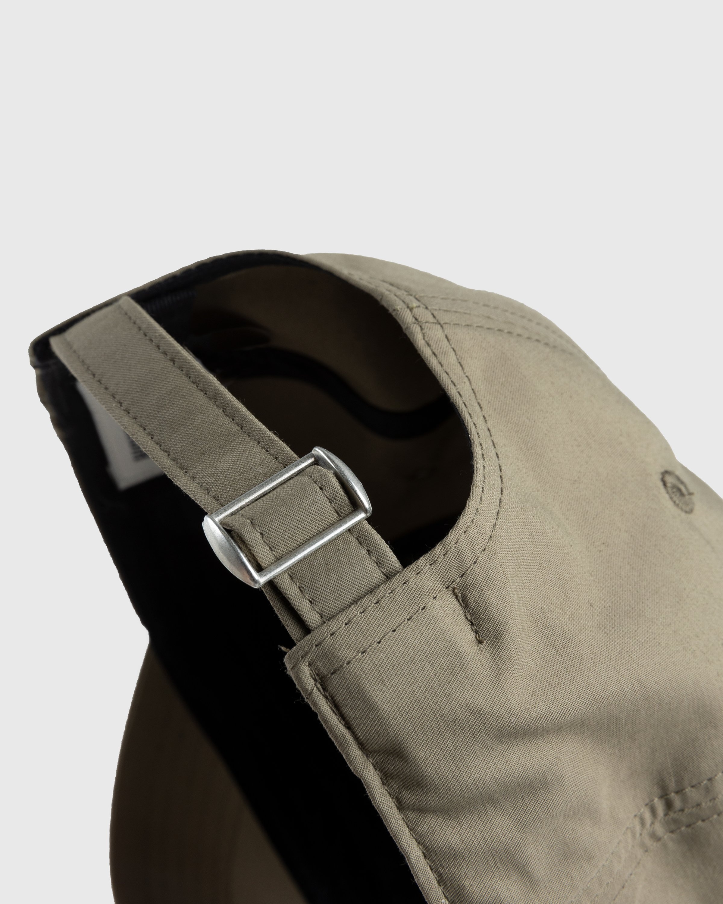 Highsnobiety – Brushed Nylon Logo Cap Olive - Hats - Green - Image 4