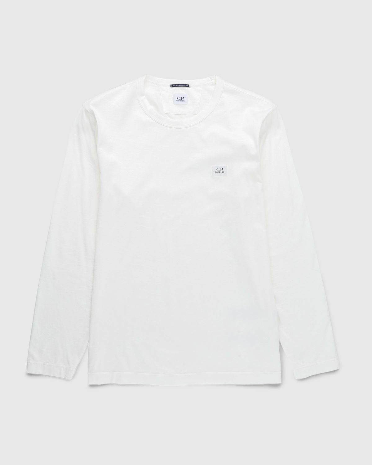 C.P. Company – Logo Patch Long-Sleeve T-Shirt Gauze White