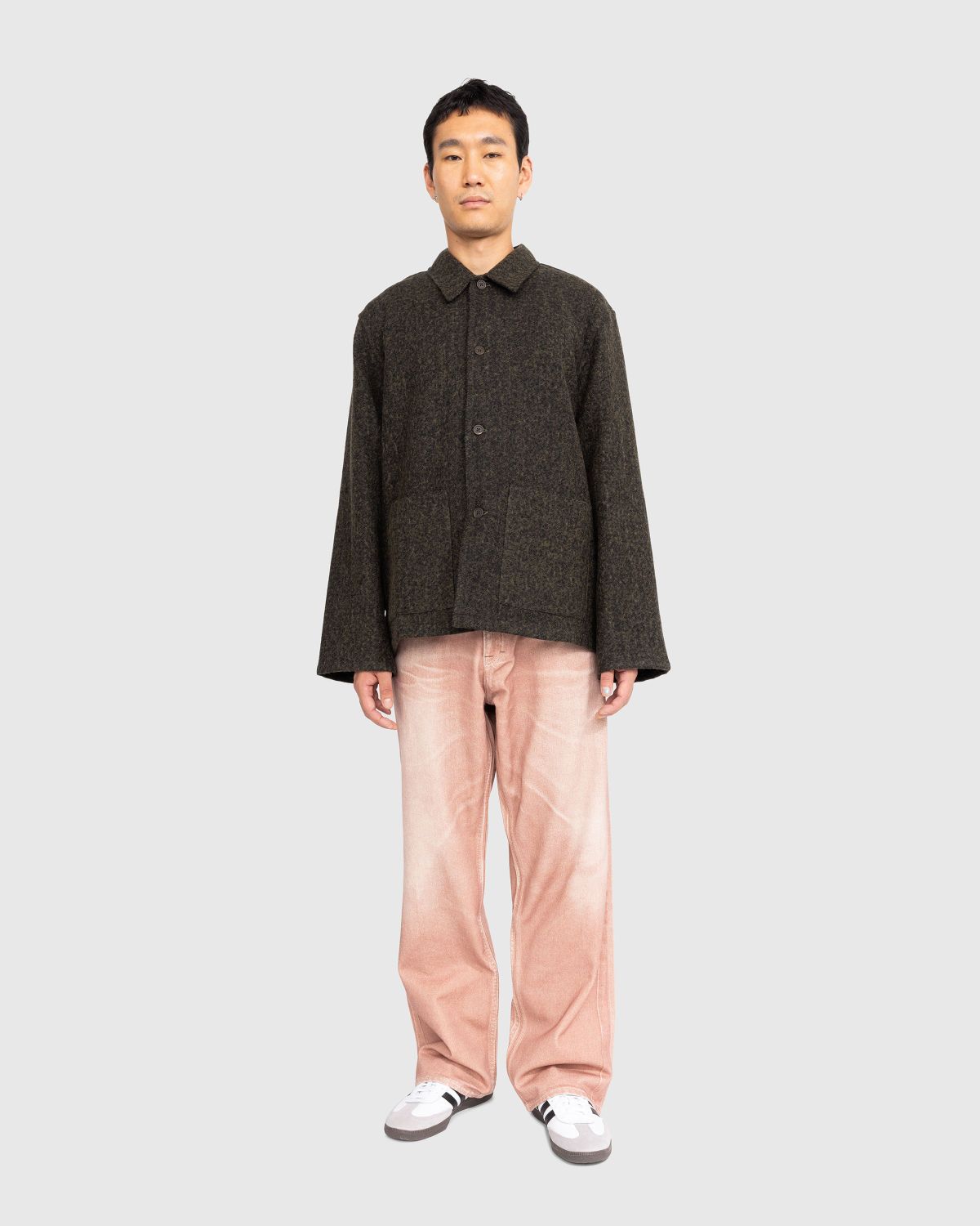 Our Legacy – Haven Jacket Black/Moss Fuzz Wool - Outerwear - Green - Image 2
