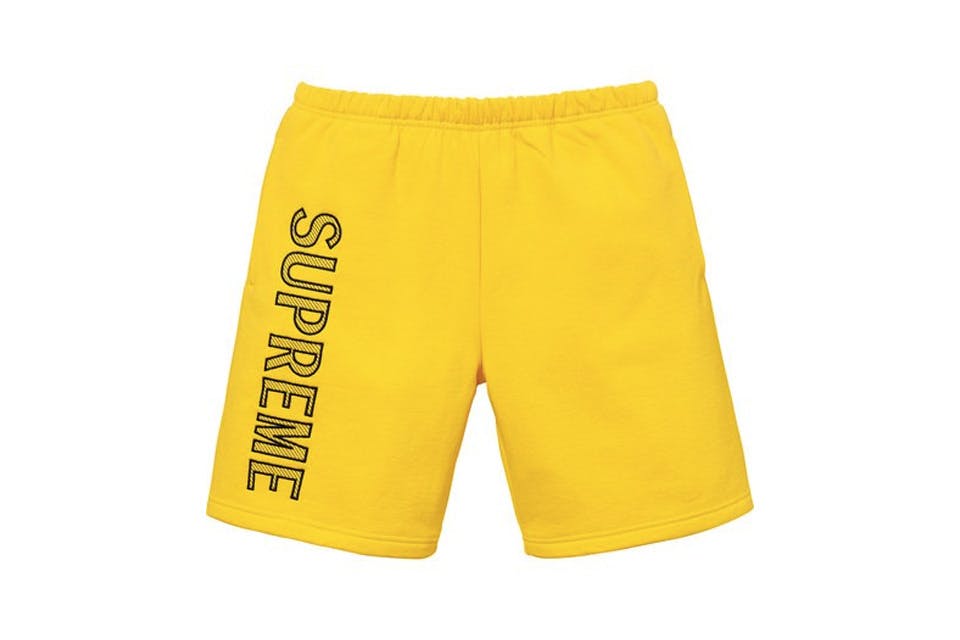 取り寄せ Supreme Leg Embroidery Sweatshort red S メンズ