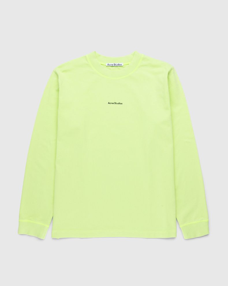 Organic Cotton Logo Longsleeve T-Shirt Fluo Green