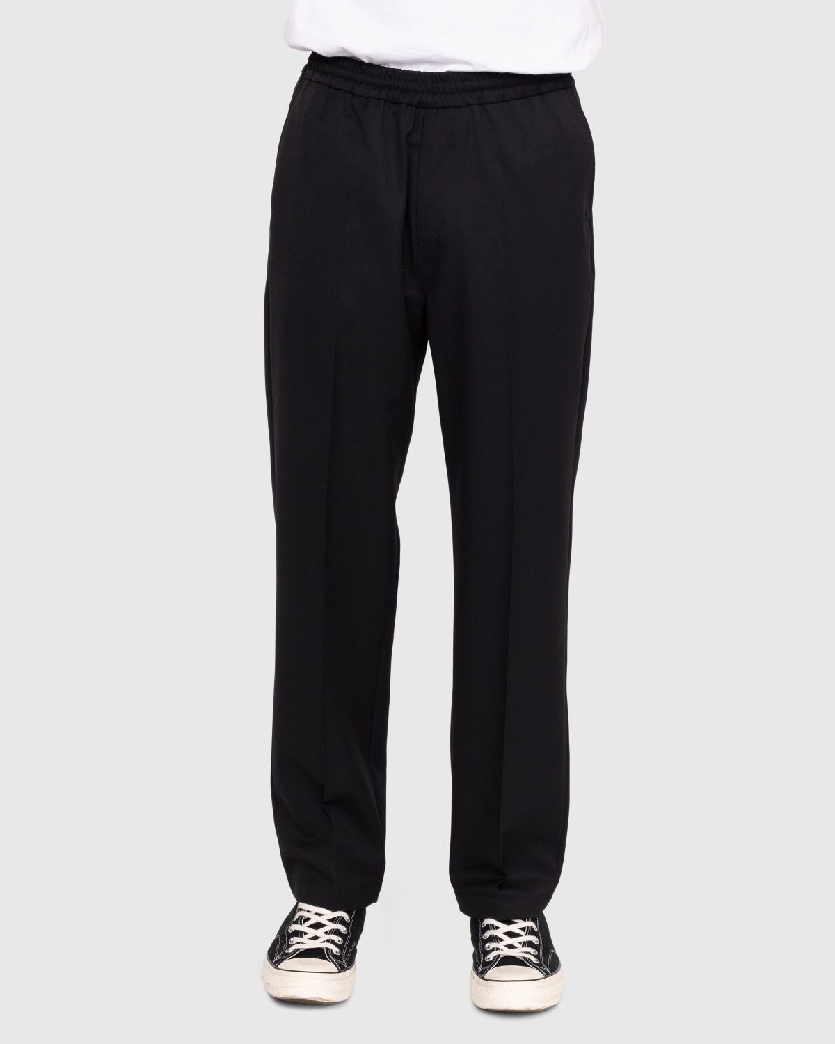 Highsnobiety – Wool Blend Elastic Pants Black - Pants - Black - Image 2