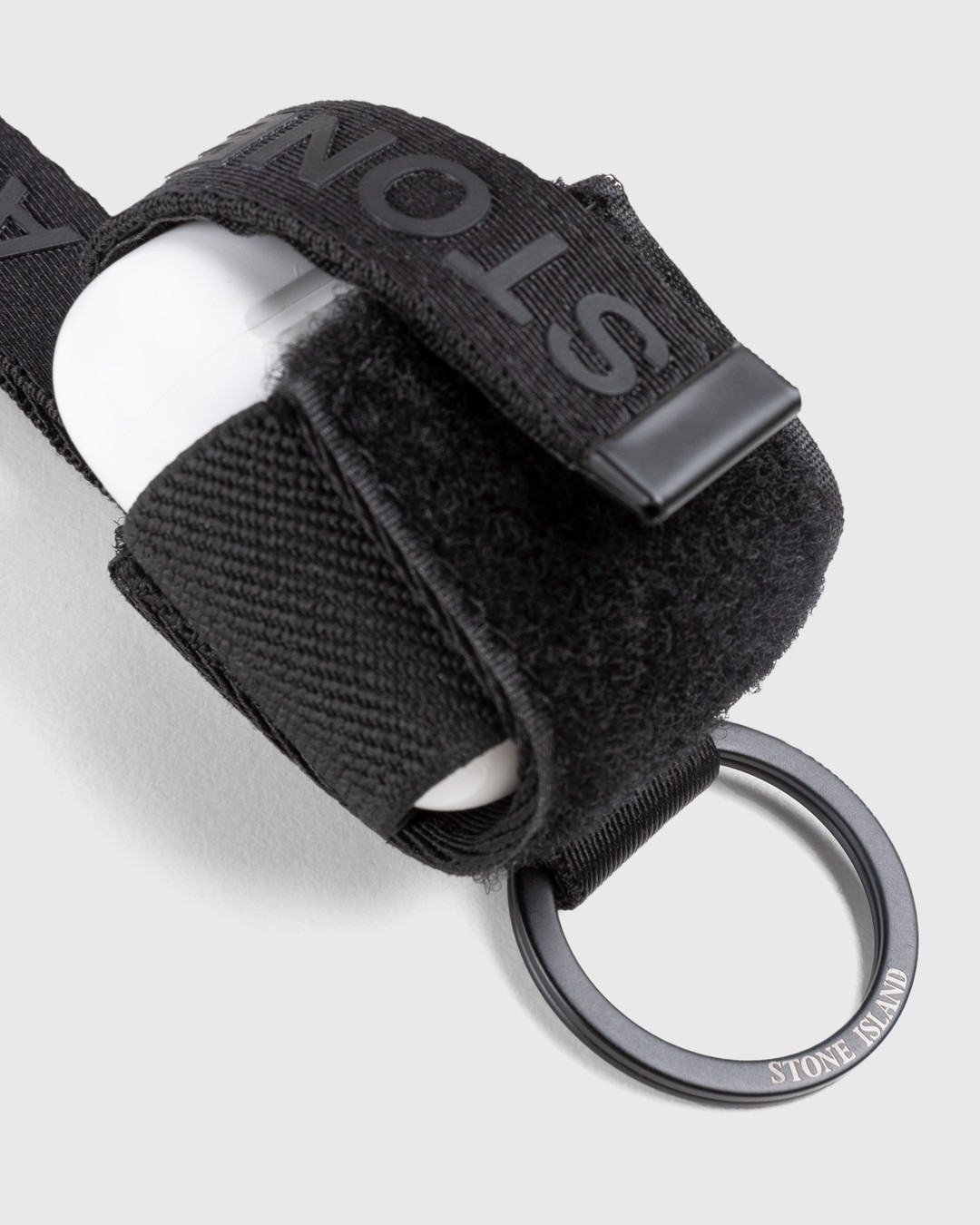 Stone Island – AirPods Case With Key Holder Black - Phone cases - Black - Image 3