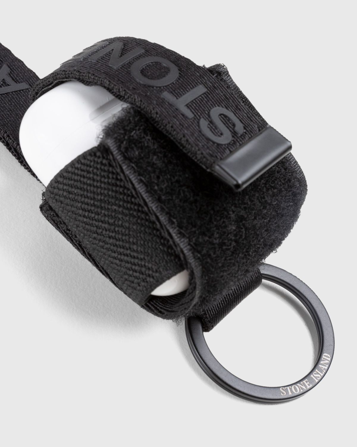 Stone Island – AirPods Case With Key Holder Black - Phone cases - Black - Image 3