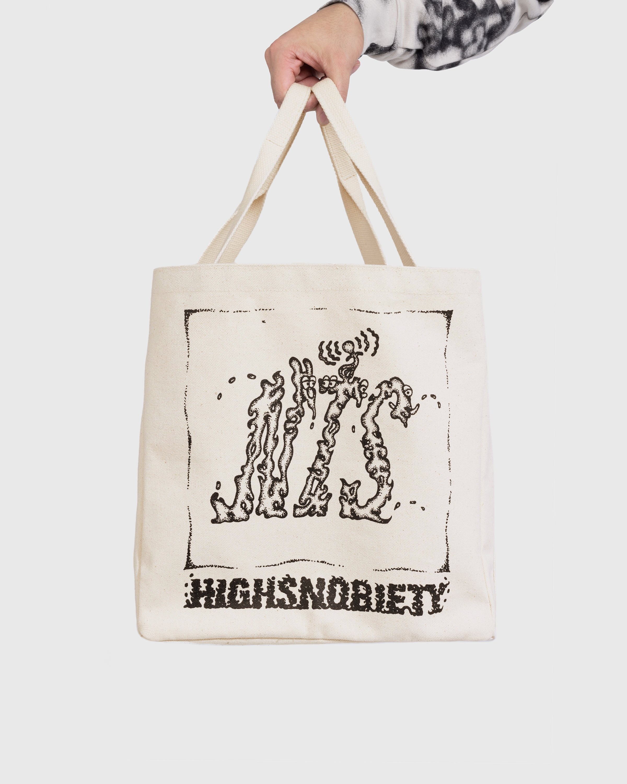 NTS x Highsnobiety – Record Storage Canvas Bag Natural - Bags - Natural - Image 4