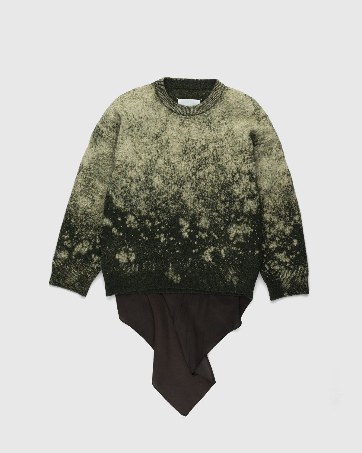 Maison Margiela – Discharged Wool Sweater - Knitwear - Green - Image 2