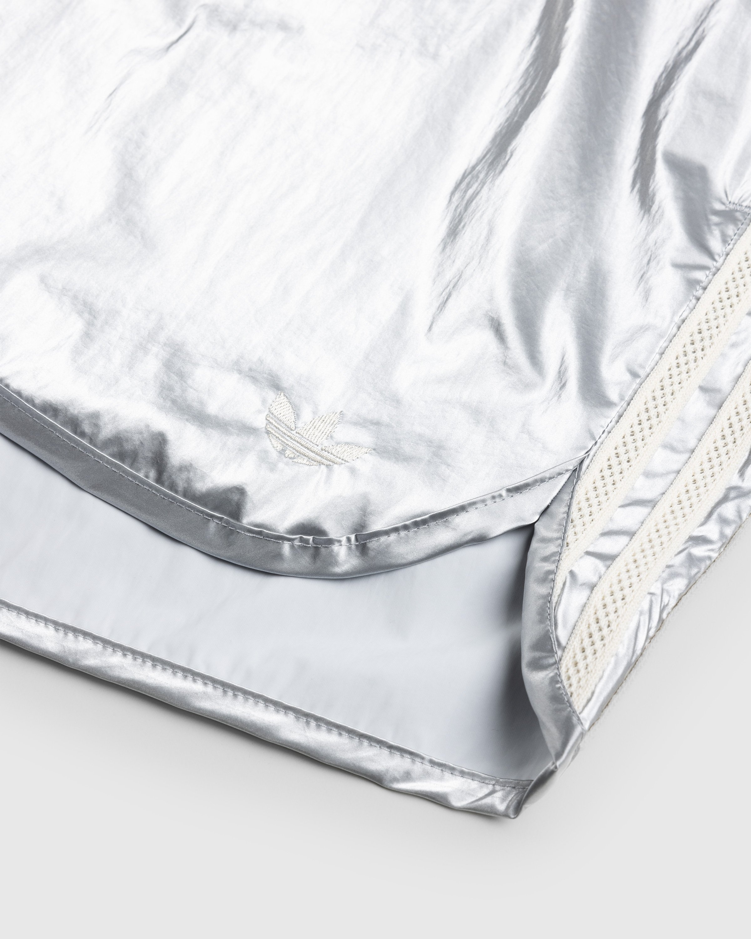 Adidas x Wales Bonner – Metallic Track Shorts Silver - Shorts - Silver - Image 5