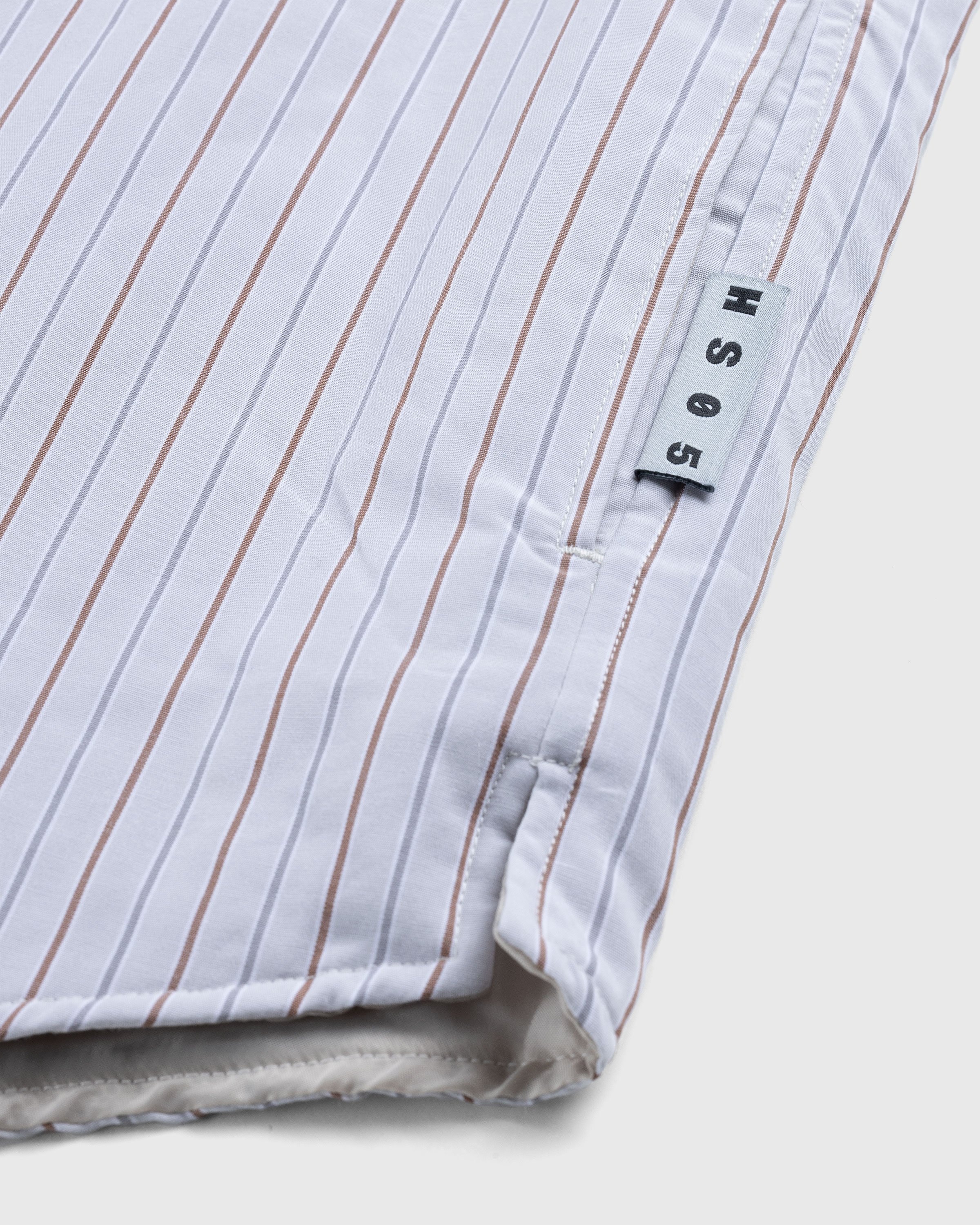 Highsnobiety HS05 – Insulated Shirt Jacket Striped - Outerwear - Beige - Image 7