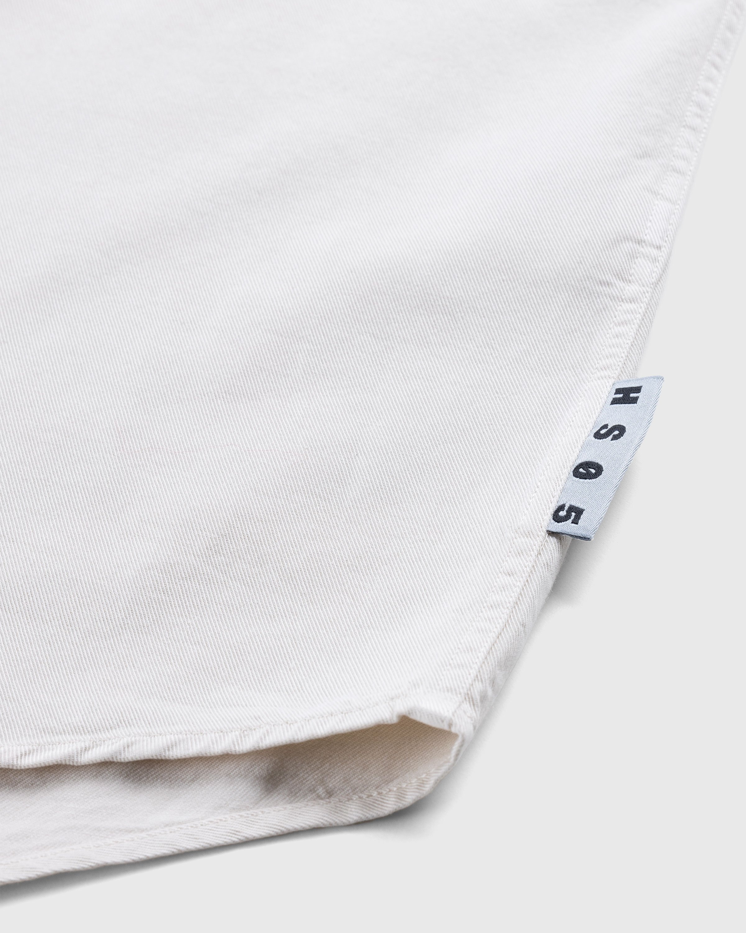 Highsnobiety HS05 – Garment-Dyed Peach Long-Sleeve Shirt Grey - Shirts - Grey - Image 7