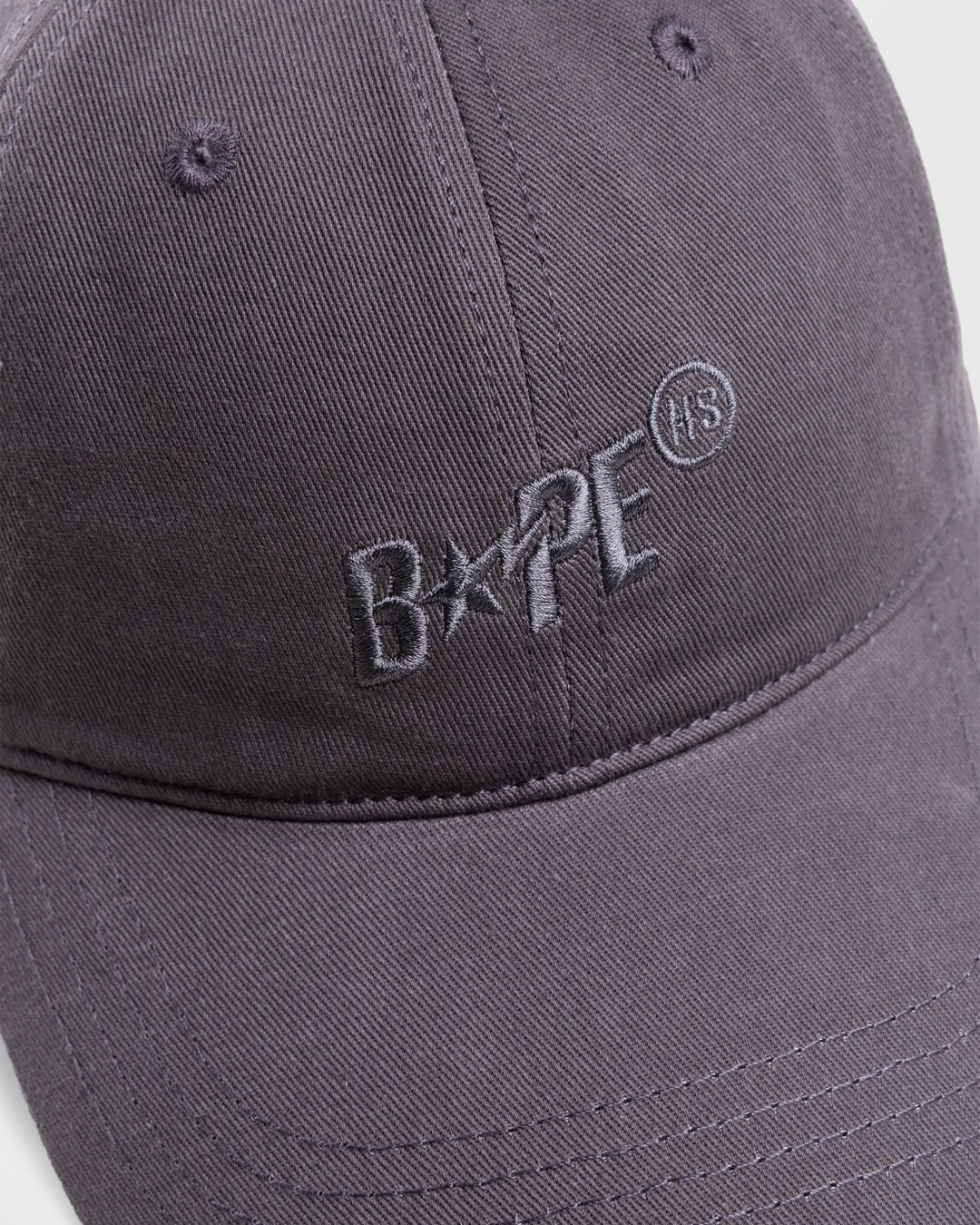 BAPE x Highsnobiety – Logo Cap Charcoal  - Hats - Grey - Image 5