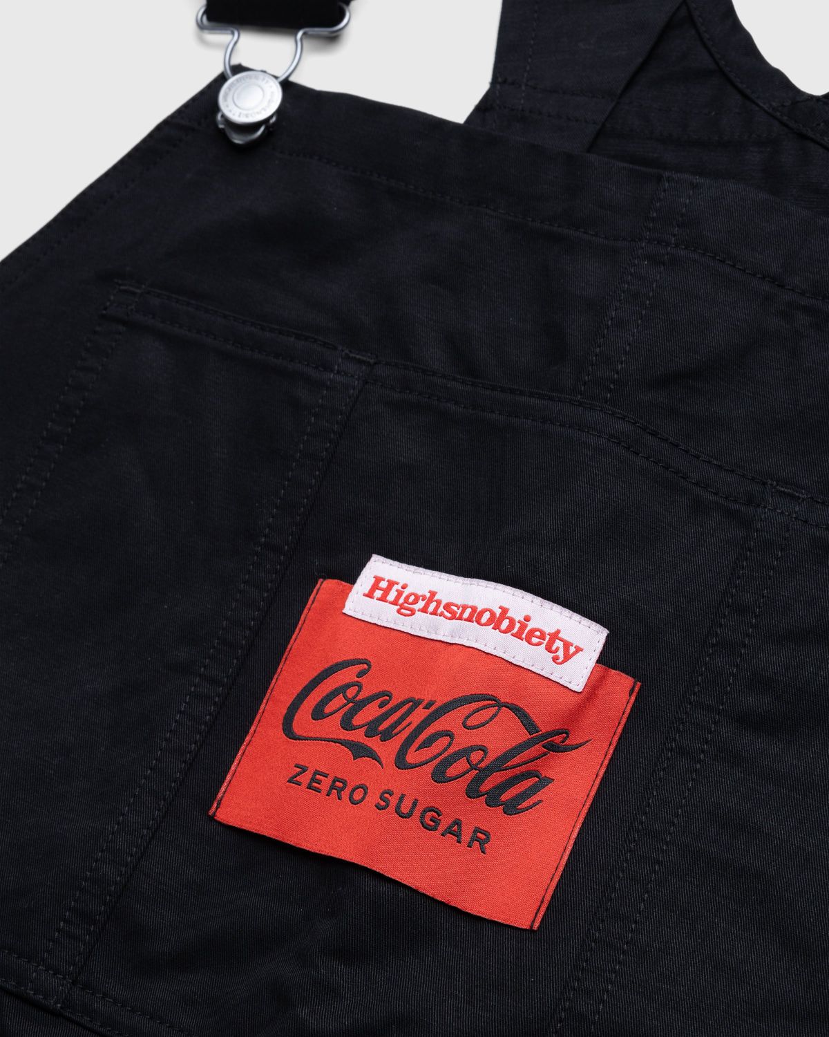 Highsnobiety x Coca-Cola Zero Sugar – Dungarees Black - Pants - Black - Image 7