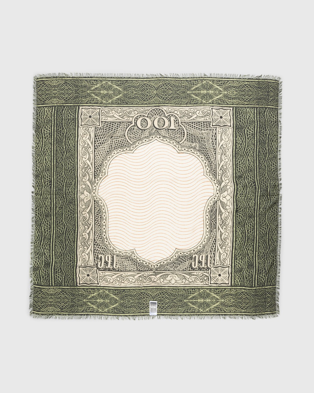 Jean Paul Gaultier – Cartouche Scarf Green/Ecru/Black/Orange - Scarves - Green - Image 2