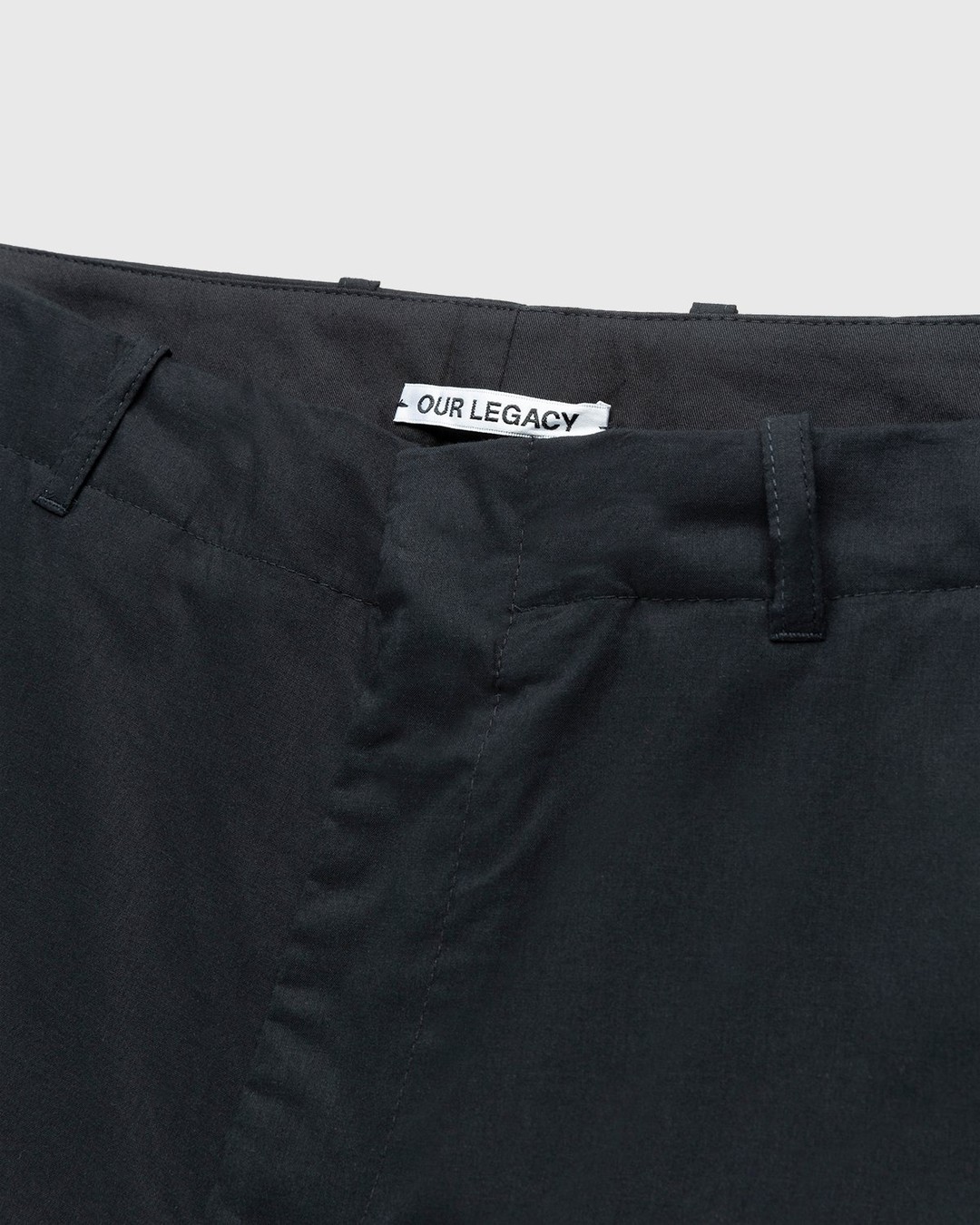 Our Legacy – Borrowed Chino Black Voile - Pants - Black - Image 3