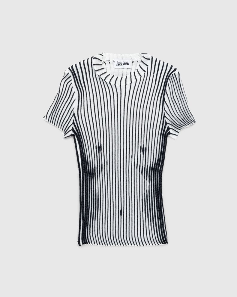 Short Sleeves Trompe L'Œil Body White