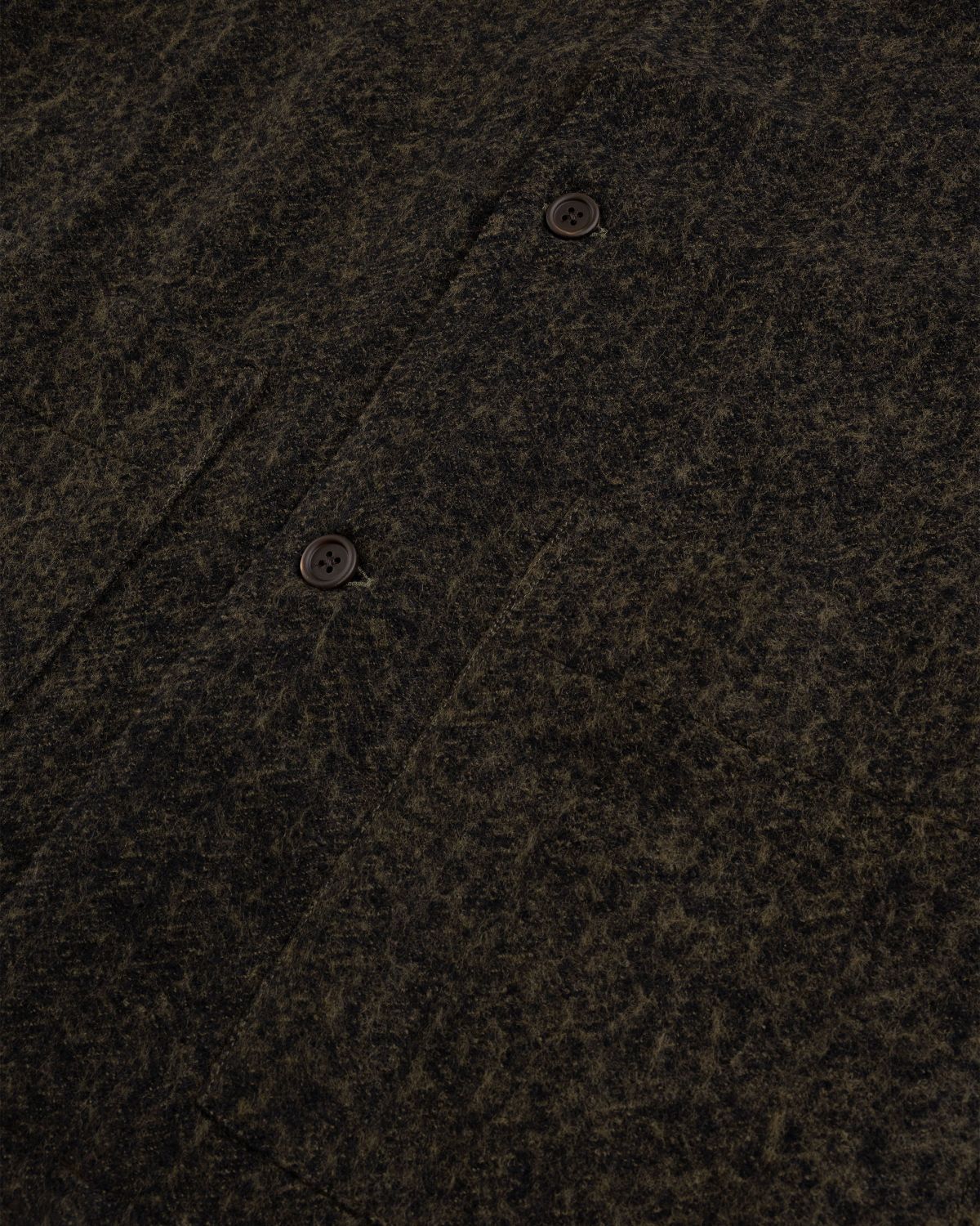 Our Legacy – Haven Jacket Black/Moss Fuzz Wool - Outerwear - Green - Image 6