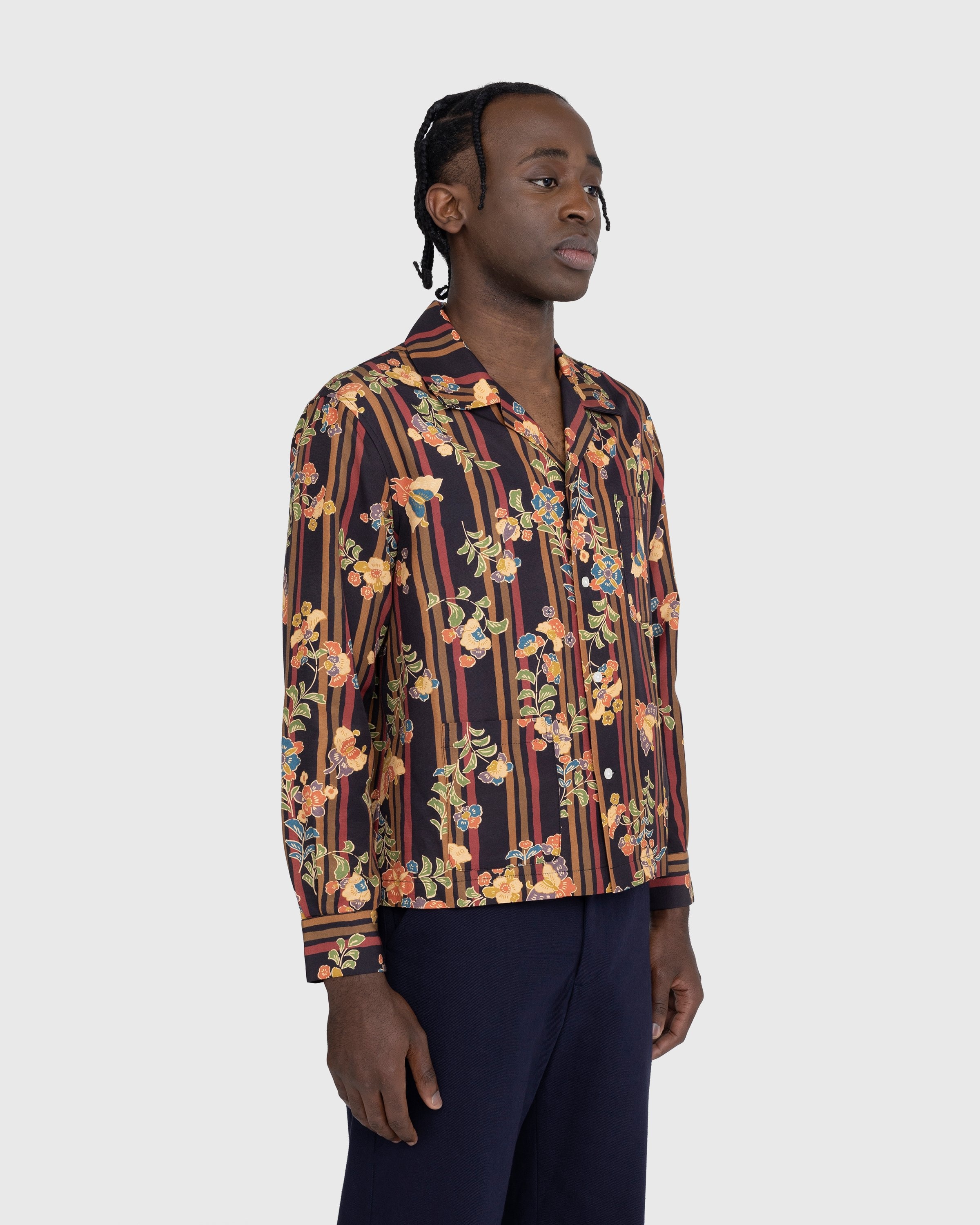Bode – Butterfly Stripe Long-Sleeve Shirt Multi - Shirts - Multi - Image 3