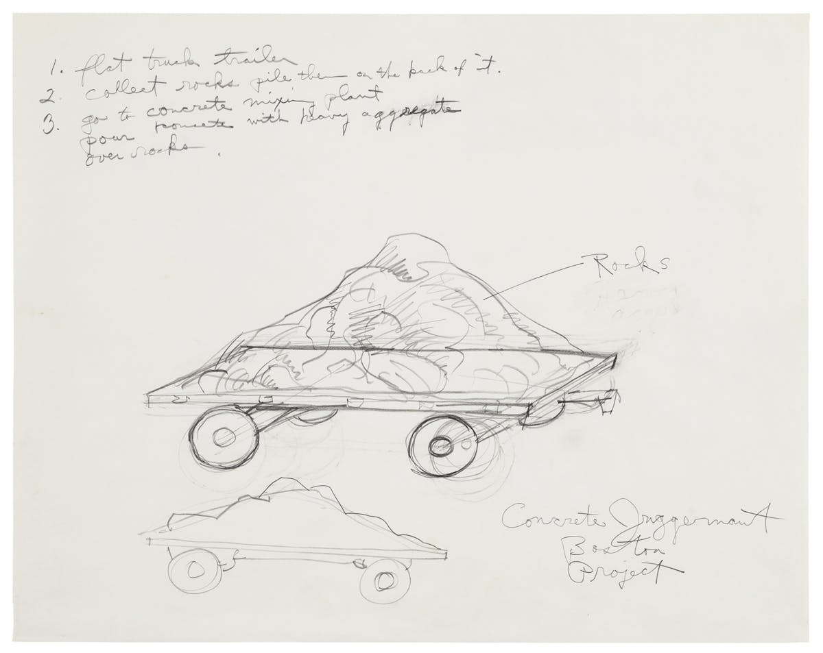 Robert Smithson, Floating Island—Barge to Travel around Manhatten Island, 1971