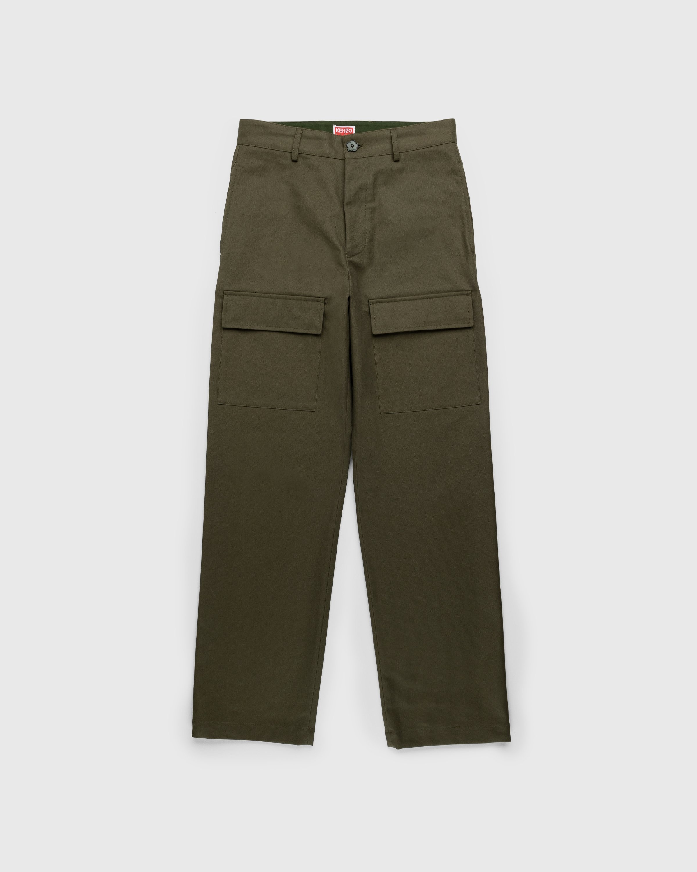 Kenzo – Tailored Pants Dark Khaki - Cargo Pants - Green - Image 1