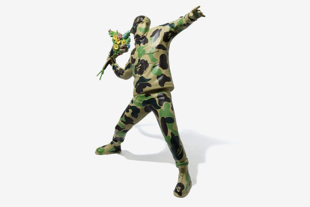 Banksy's Iconic 'Flower Bomber' Gets the BAPE Treatment