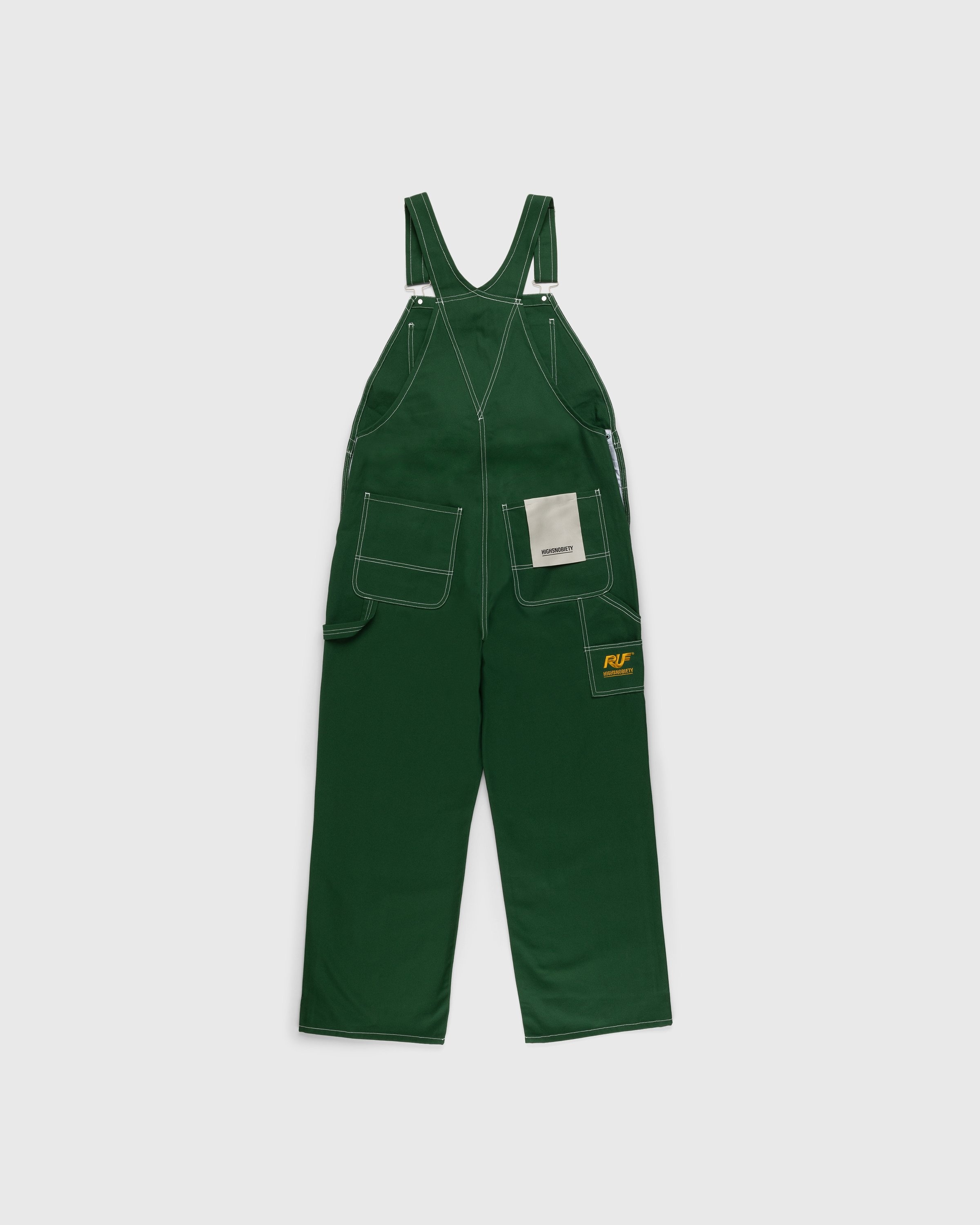 RUF x Highsnobiety – Cotton Overalls Green - Pants - Green - Image 1