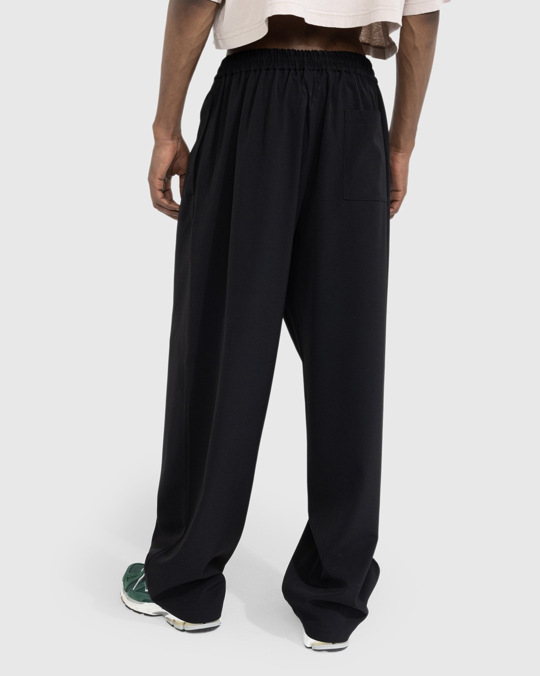 Acne Studios – Relaxed Fit Trousers Black - Pants - Black - Image 3