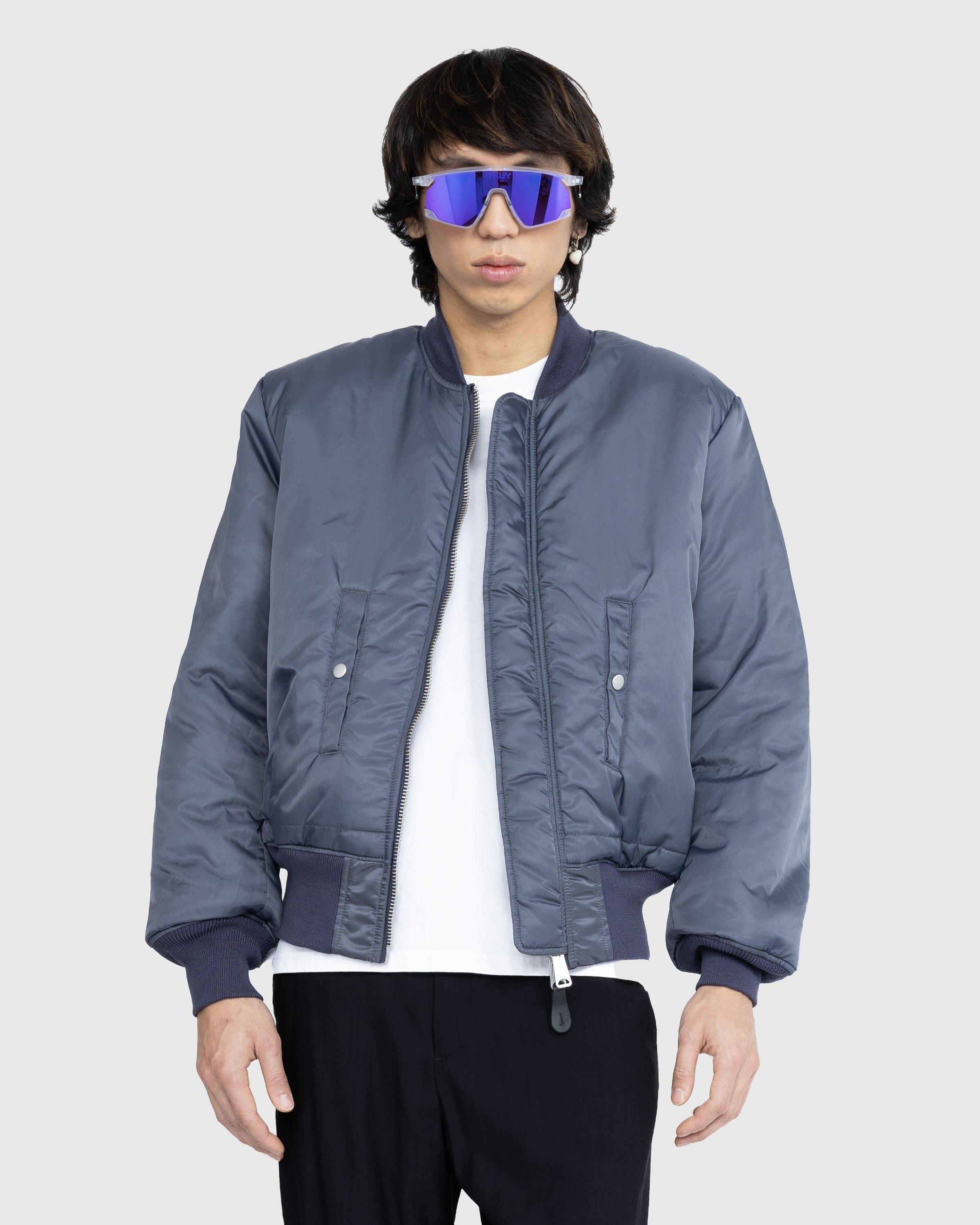 Navy alpha industries bomber top