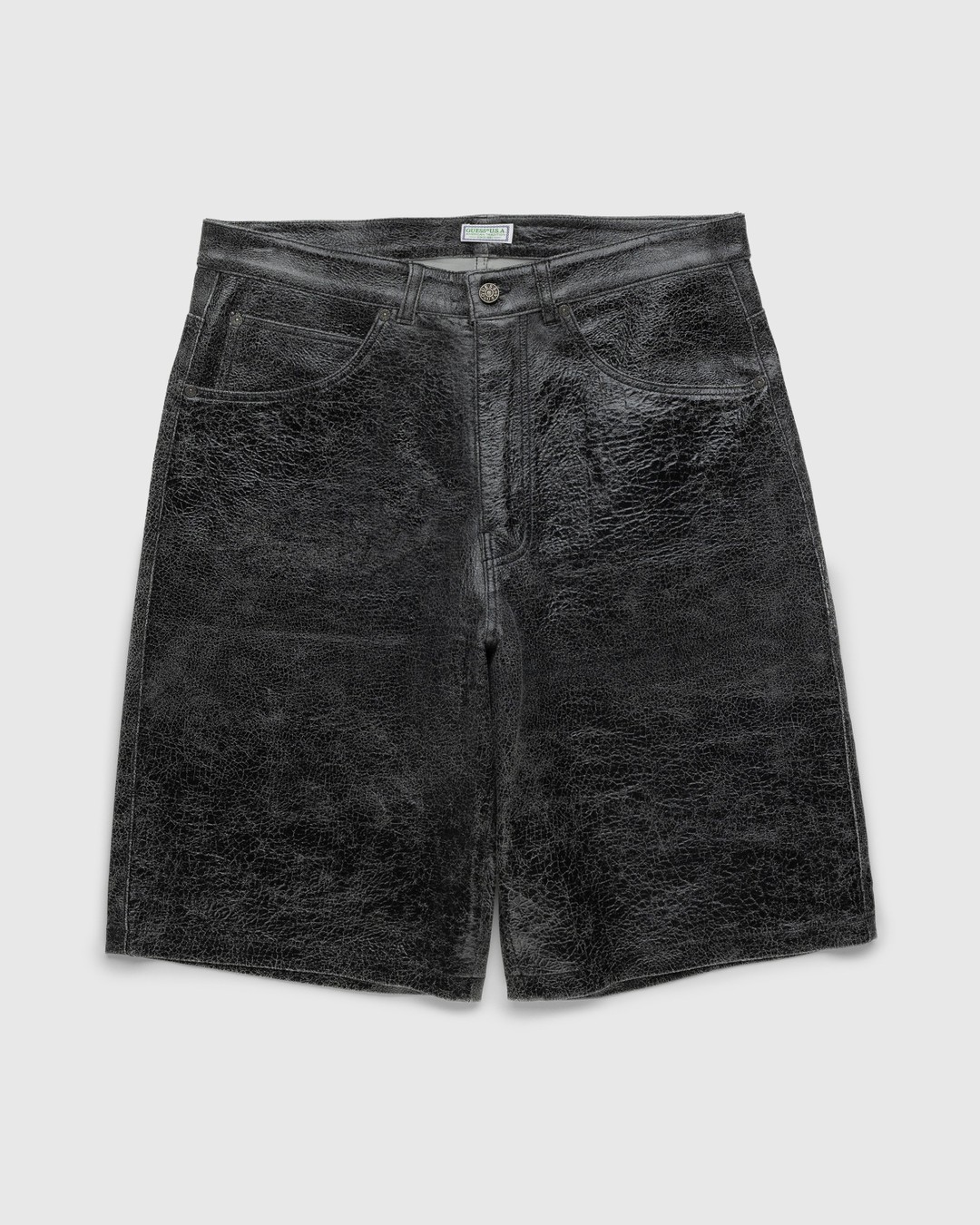 Black guess shorts hot sale