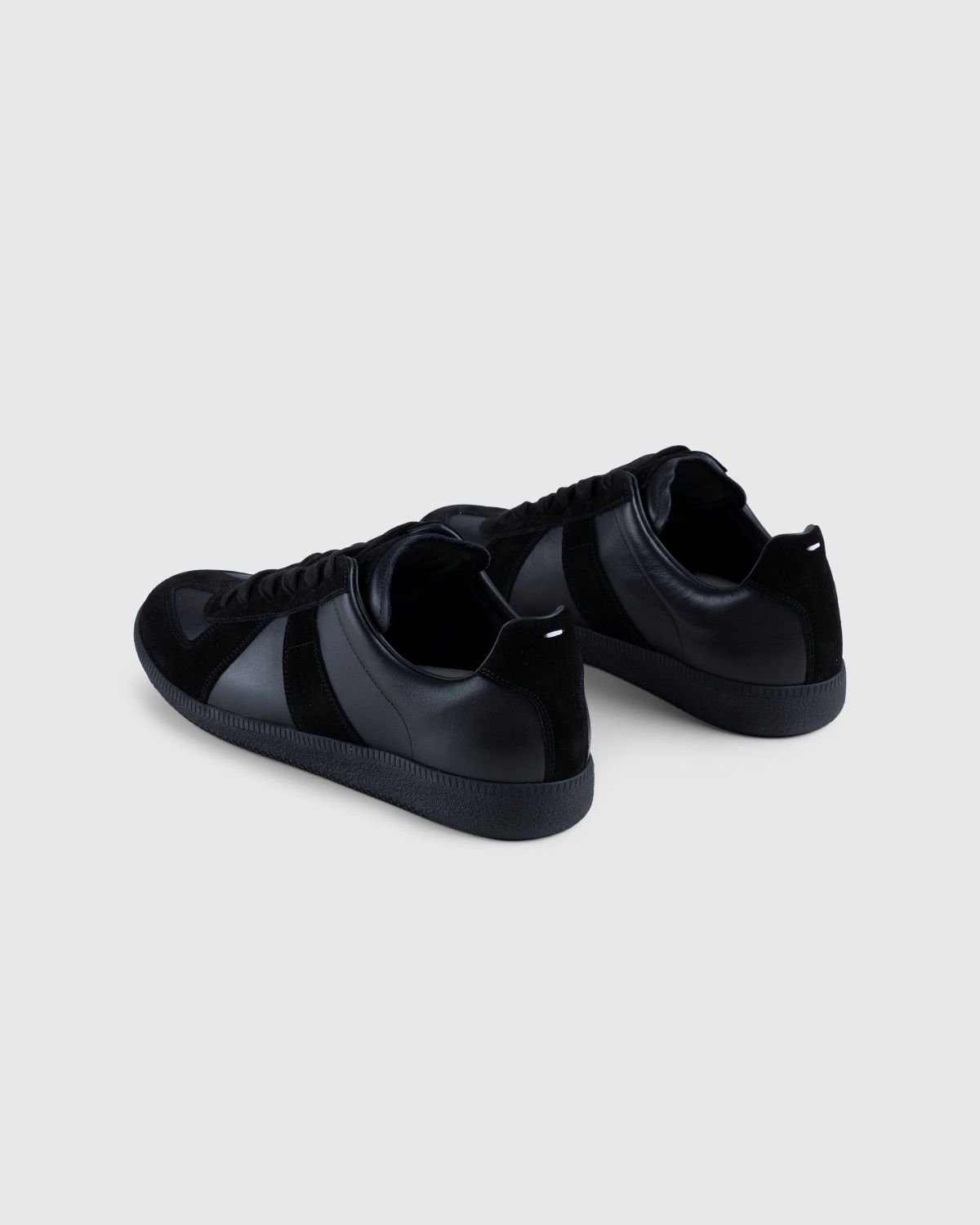Maison Margiela – Leather Replica Sneakers Black - Sneakers - Black - Image 4