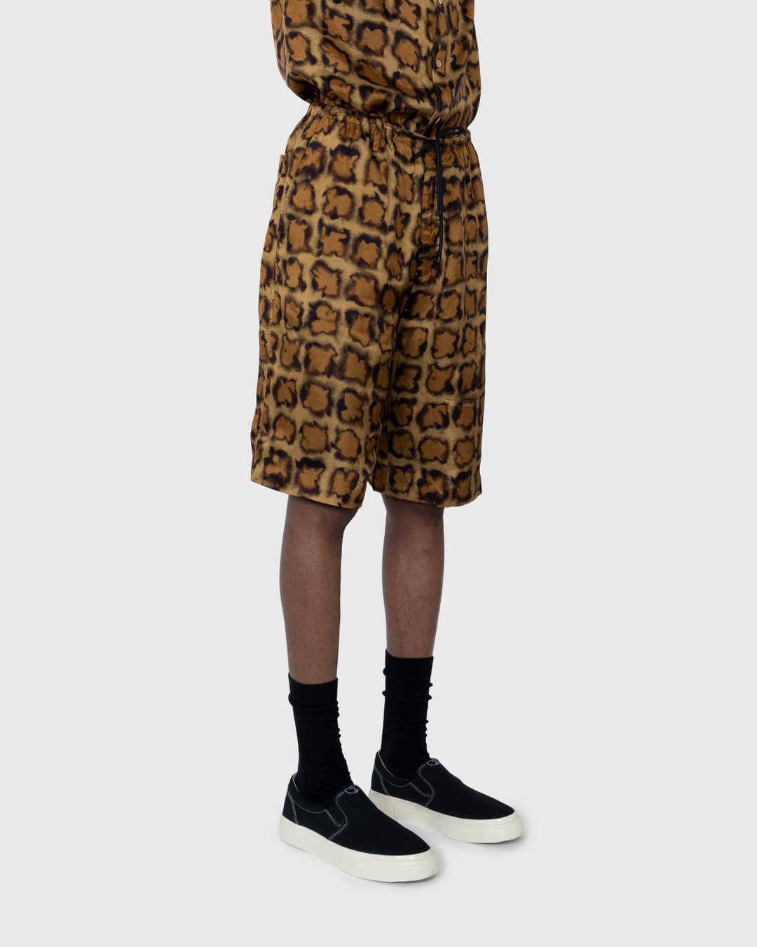 Dries van Noten – Plyd Shorts Camel - Shorts - Yellow - Image 3