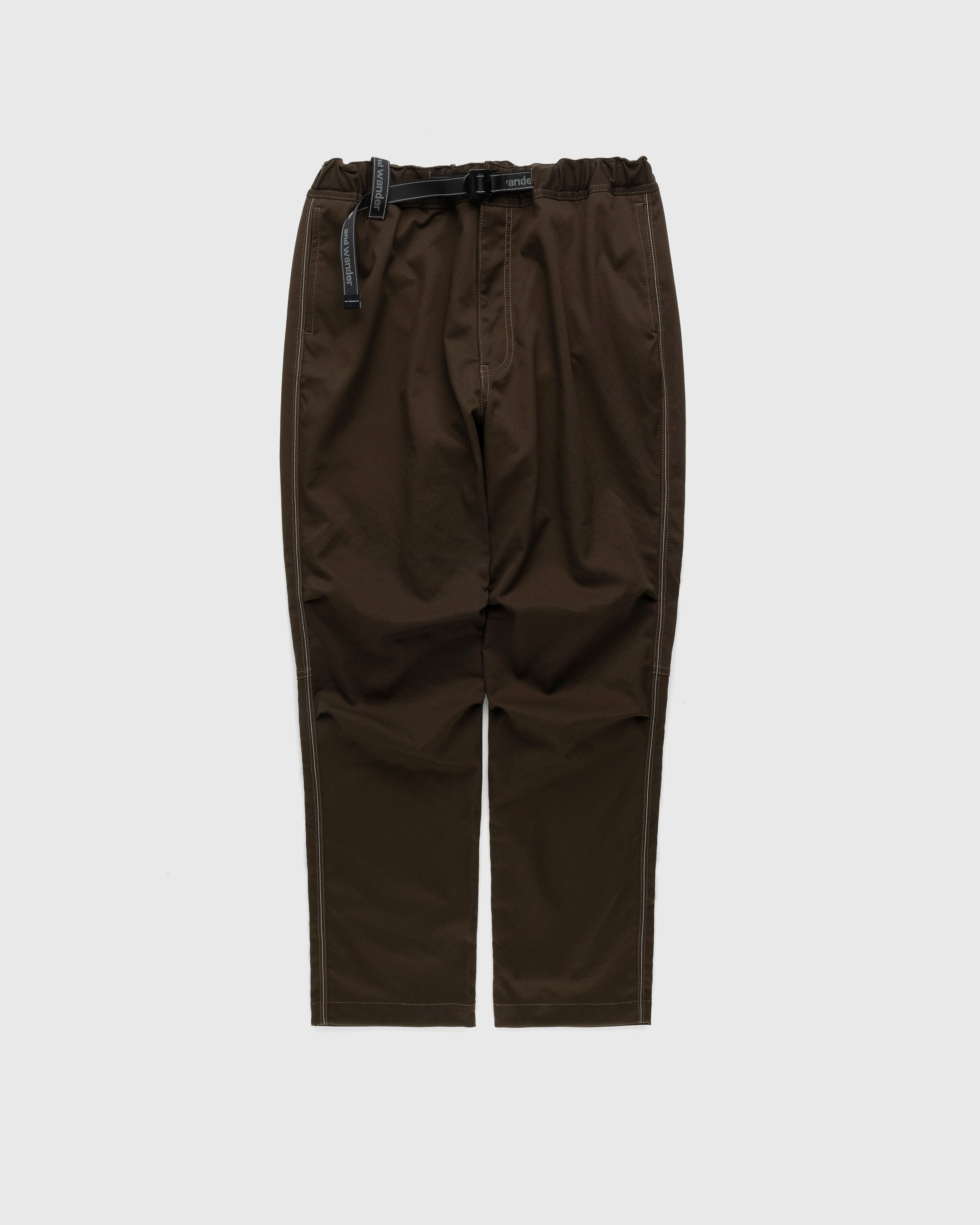 And Wander – Polyester Climbing Pants Khaki - Pants - Green - Image 1