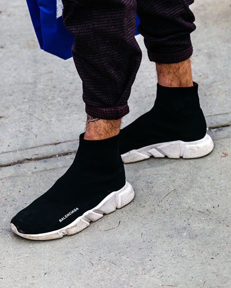 balenciaga ankle sneakers