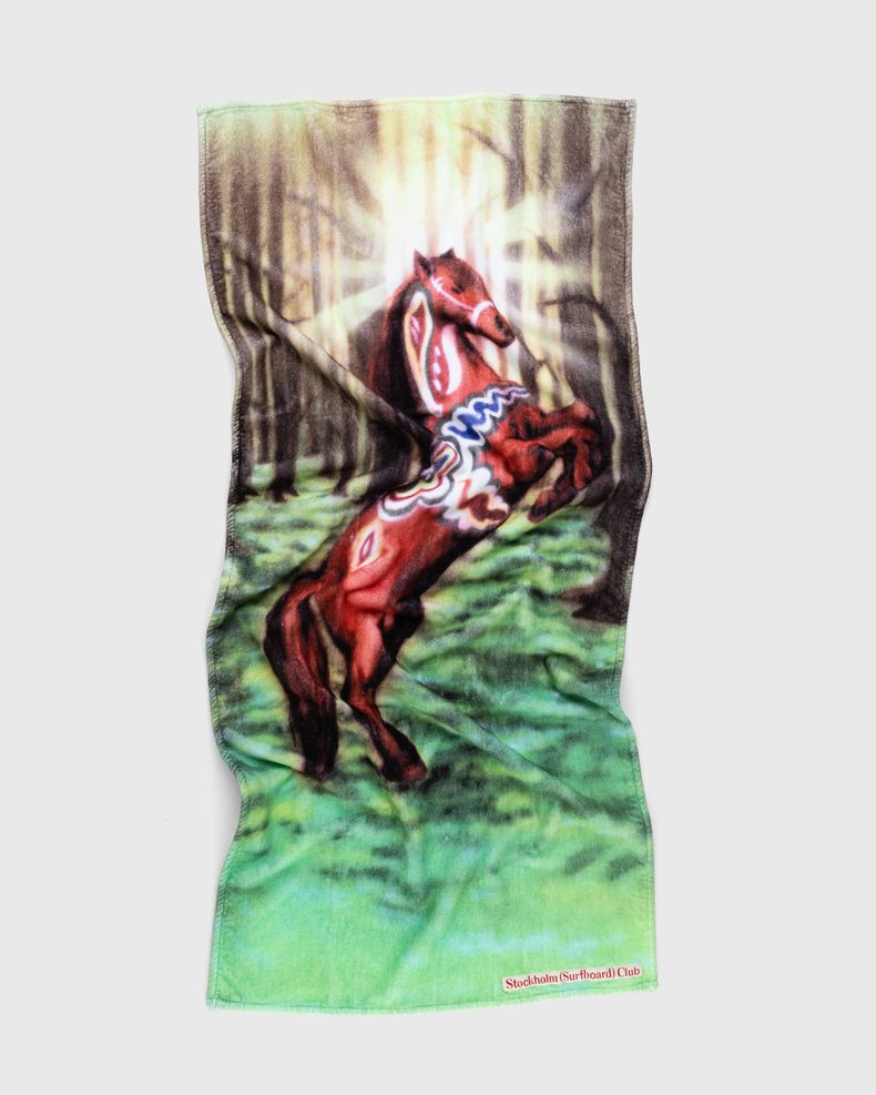 Stockholm Surfboard Club – Horse Printed Beach Towel Multi