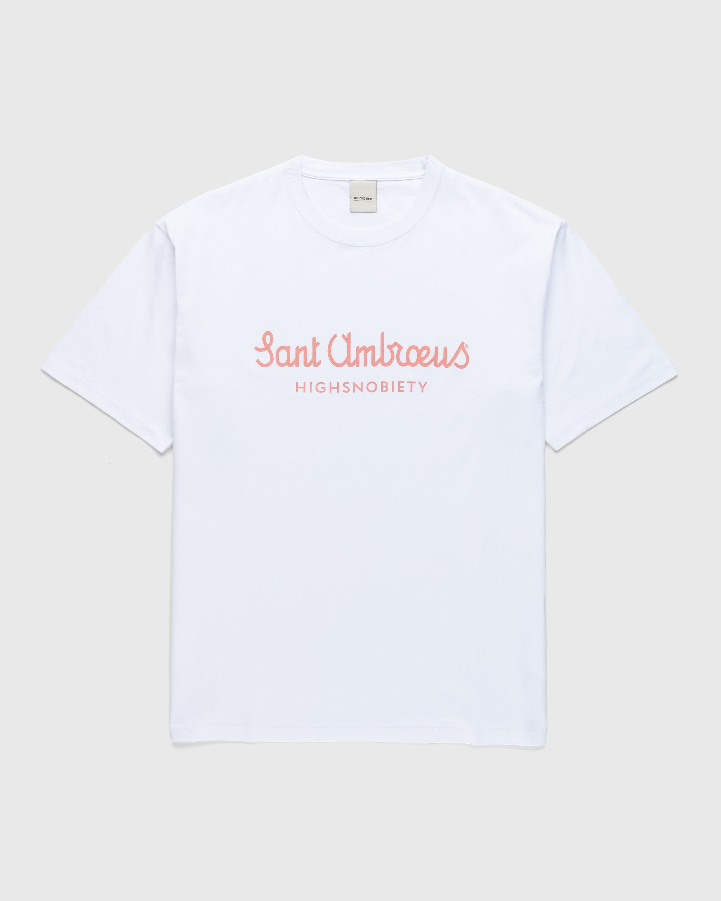 Highsnobiety x Sant Ambroeus – T-Shirt White  - T-shirts - White - Image 1