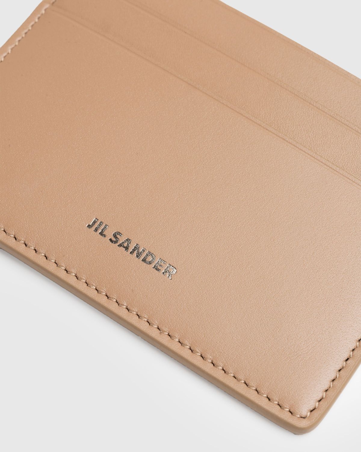 Jil Sander – Leather Card Holder Clay - Wallets - Grey - Image 3
