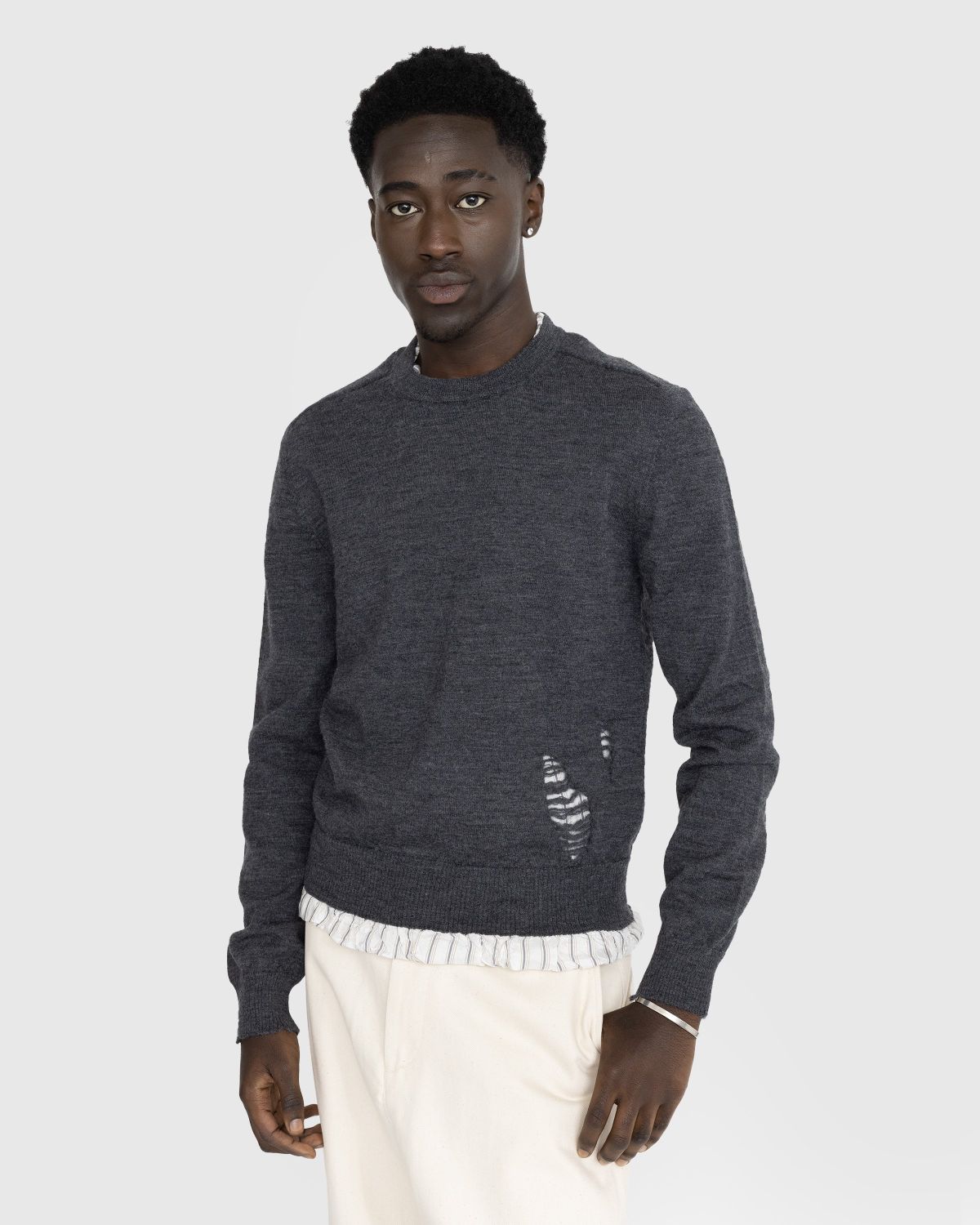 Maison Margiela Destroyed Hem Sweater