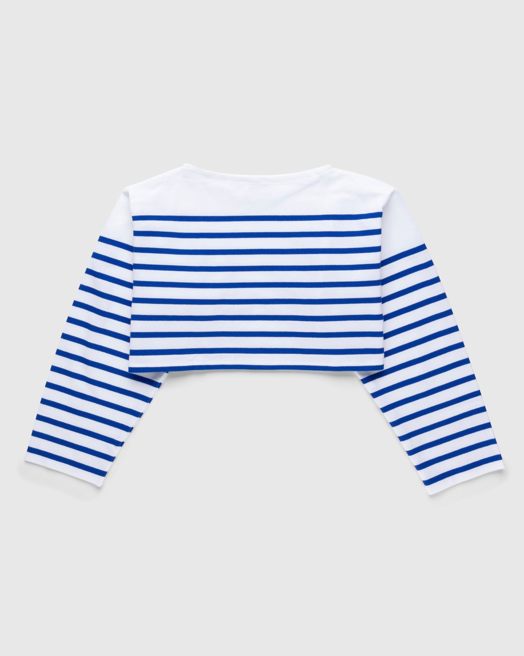 Jean Paul Gaultier x Highsnobiety – La Marinière Crop Top - Longsleeves - Blue - Image 1
