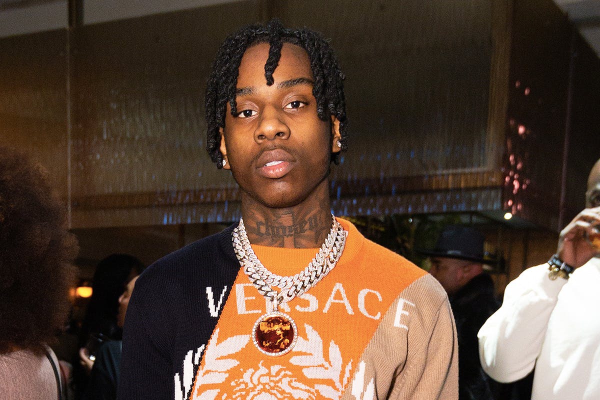Polo G in Versace Sweater