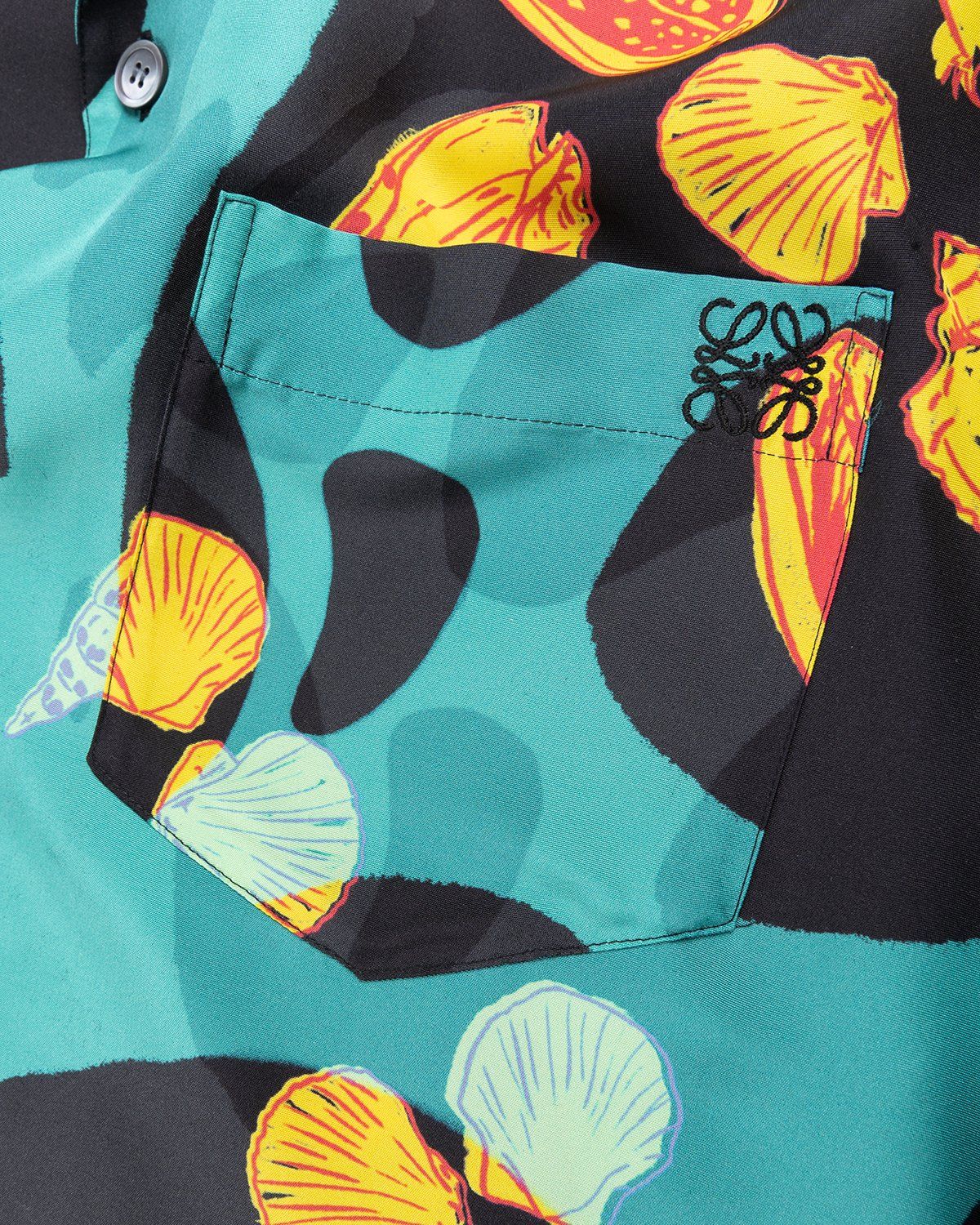 Loewe – Paula's Ibiza Shell Print Bowling Shirt Black - Shirts - Multi - Image 5