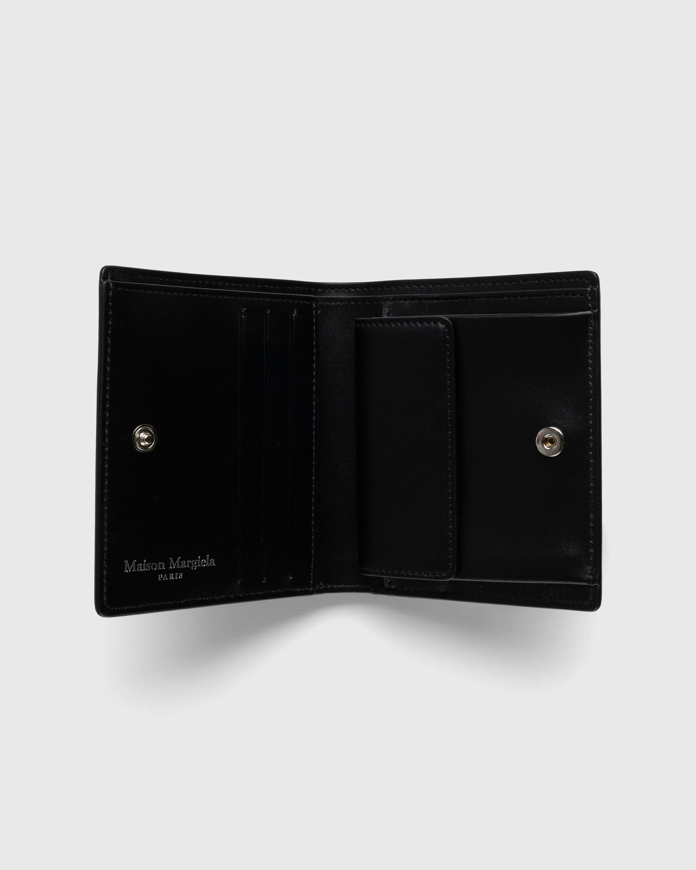 Maison Margiela – Leather Bifold Wallet Black - Wallets - Black - Image 3