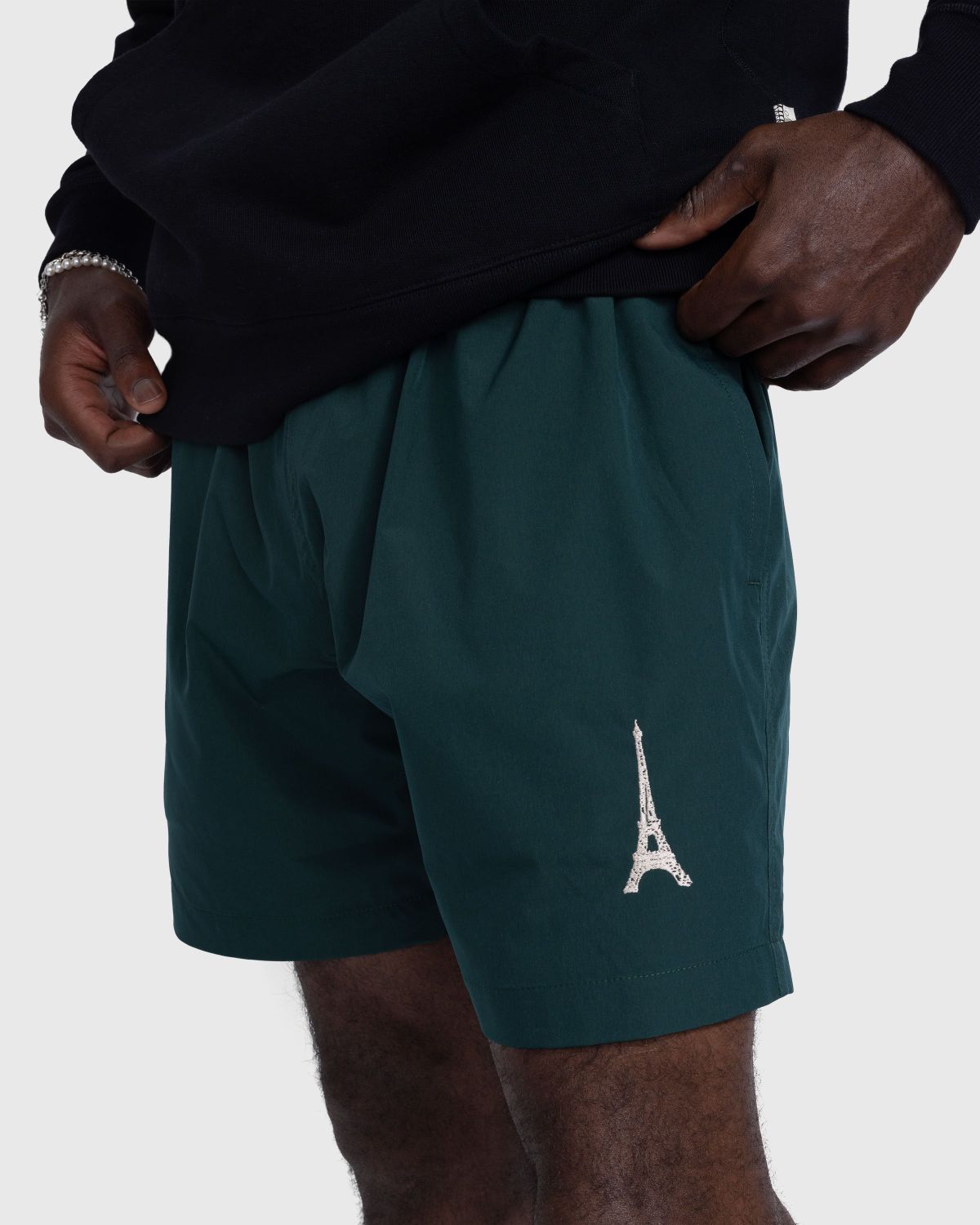 Highsnobiety – Not in Paris 5 Nylon Shorts - Shorts - Green - Image 3