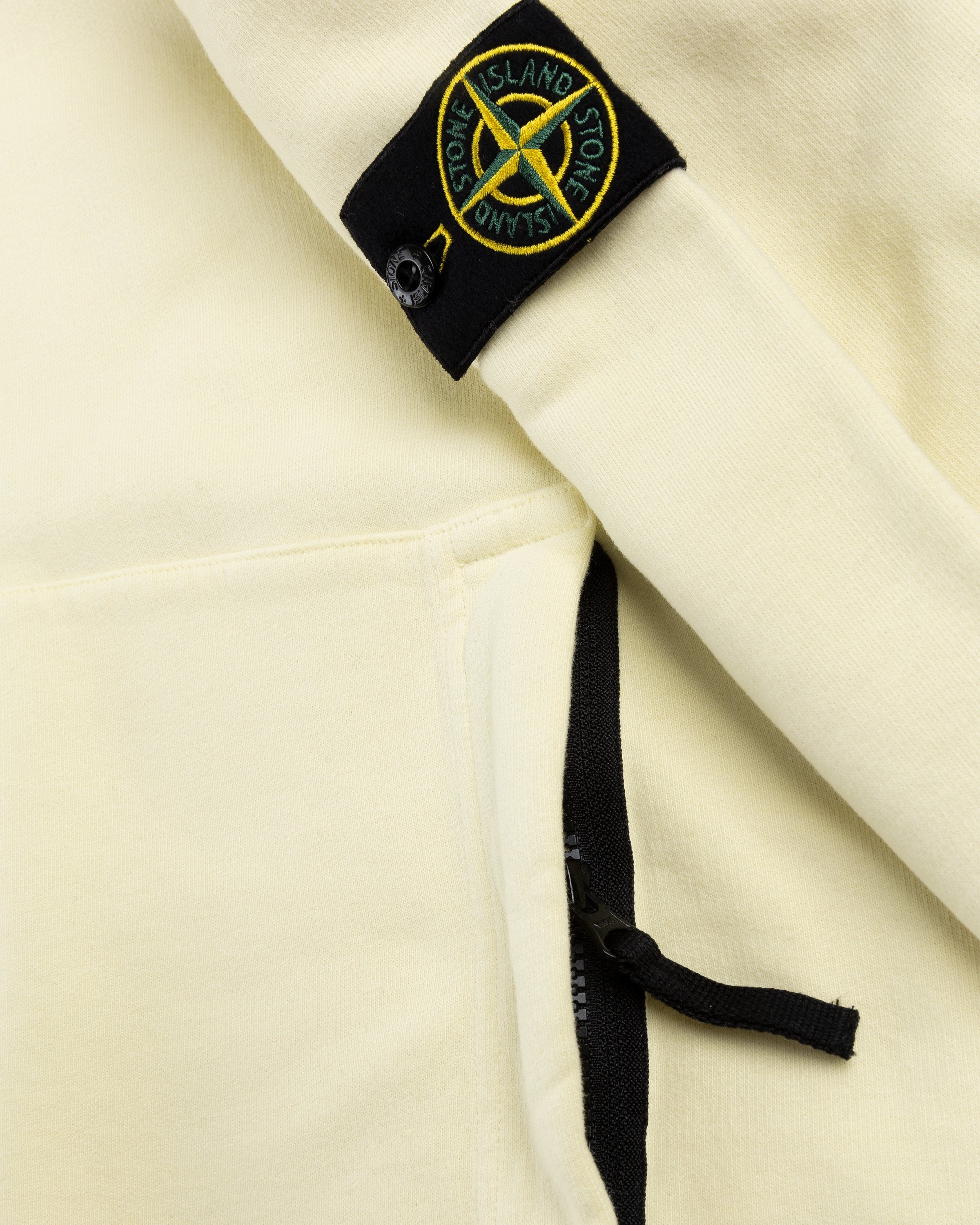Stone Island – Garment-Dyed Fleece Hoodie Butter - Sweats - Beige - Image 5