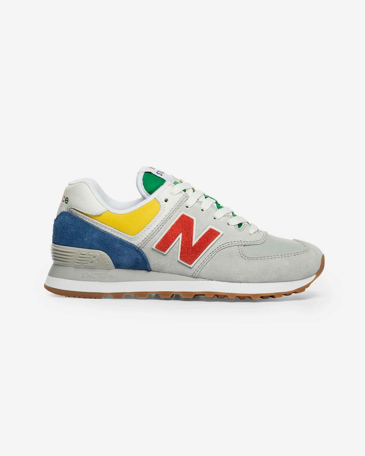 staud new balance 57 40 leather and mesh sneakers