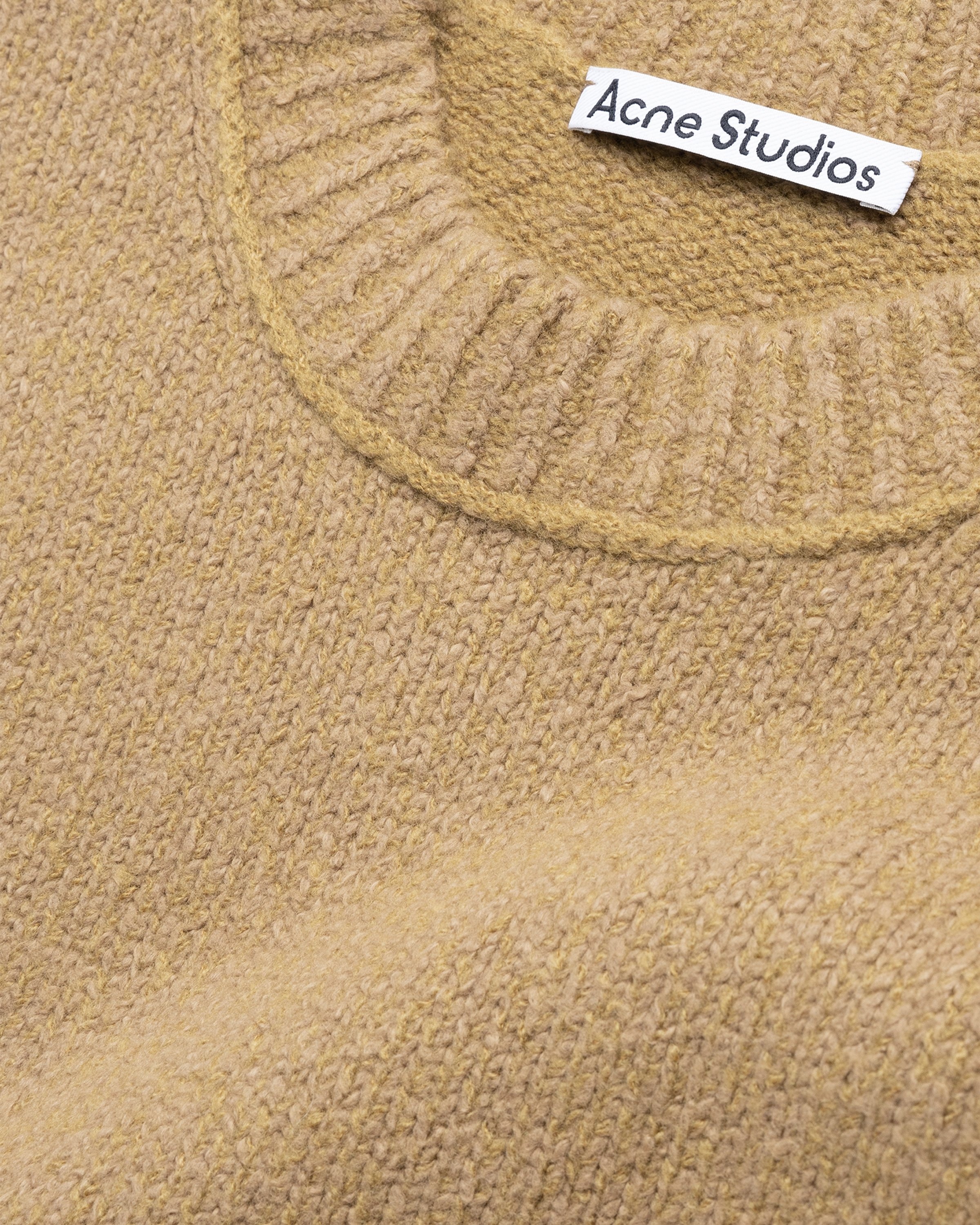 Acne Studios – Wool Blend Jumper Camel Brown - Knitwear - Brown - Image 6