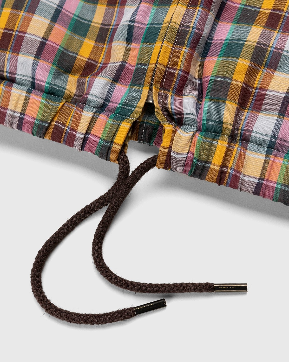 Auralee – Cotton Woven Blouson Mix Madras Check - Jackets - Multi - Image 3