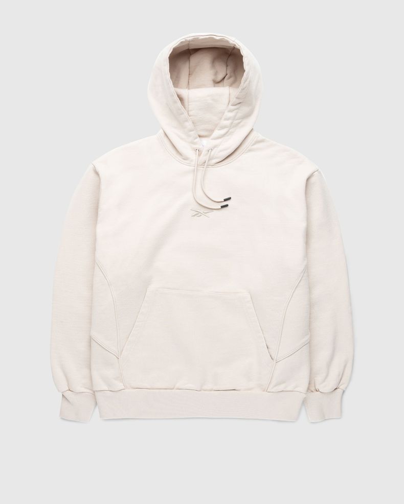 Oversized Piped Hoodie Sand