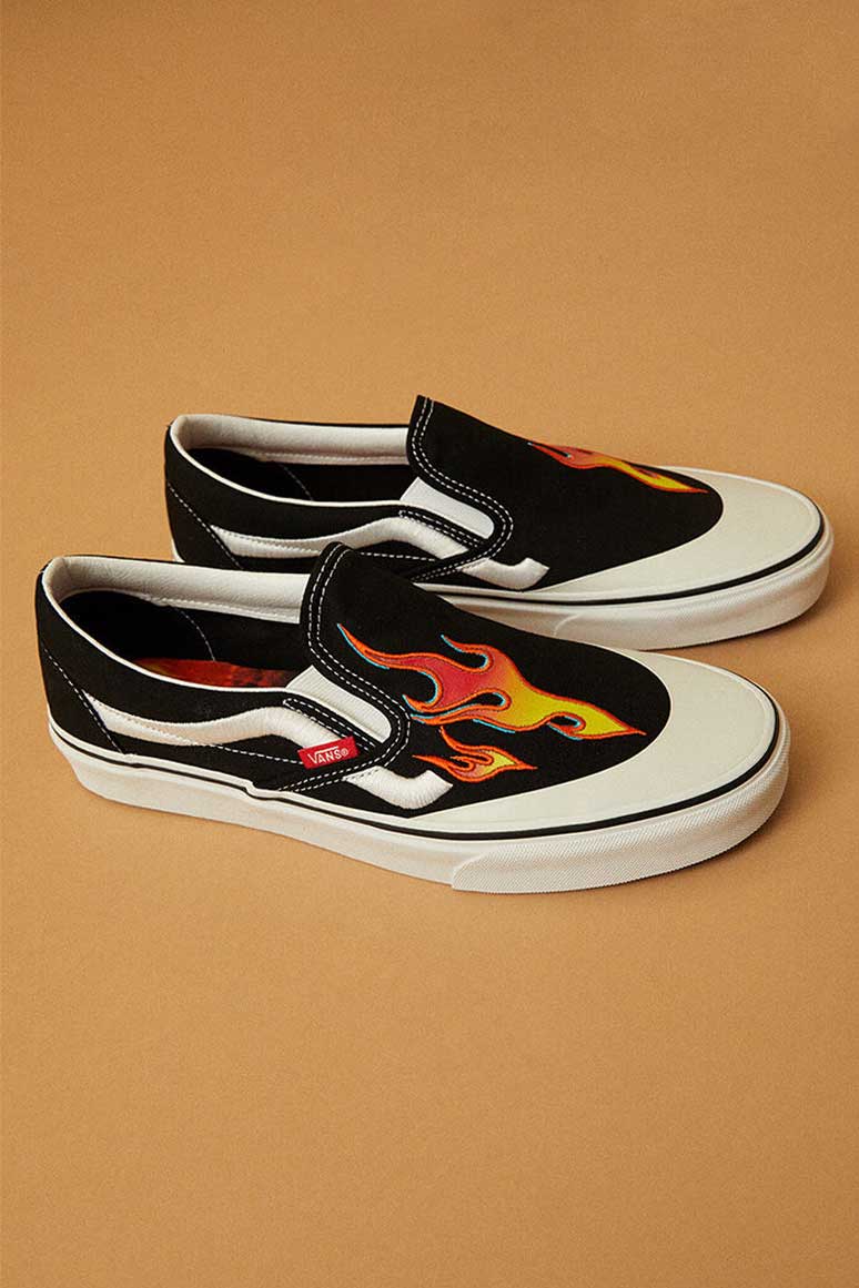 asap rocky vans collab pacsun mule slip on flames collab release date info buy price colorway